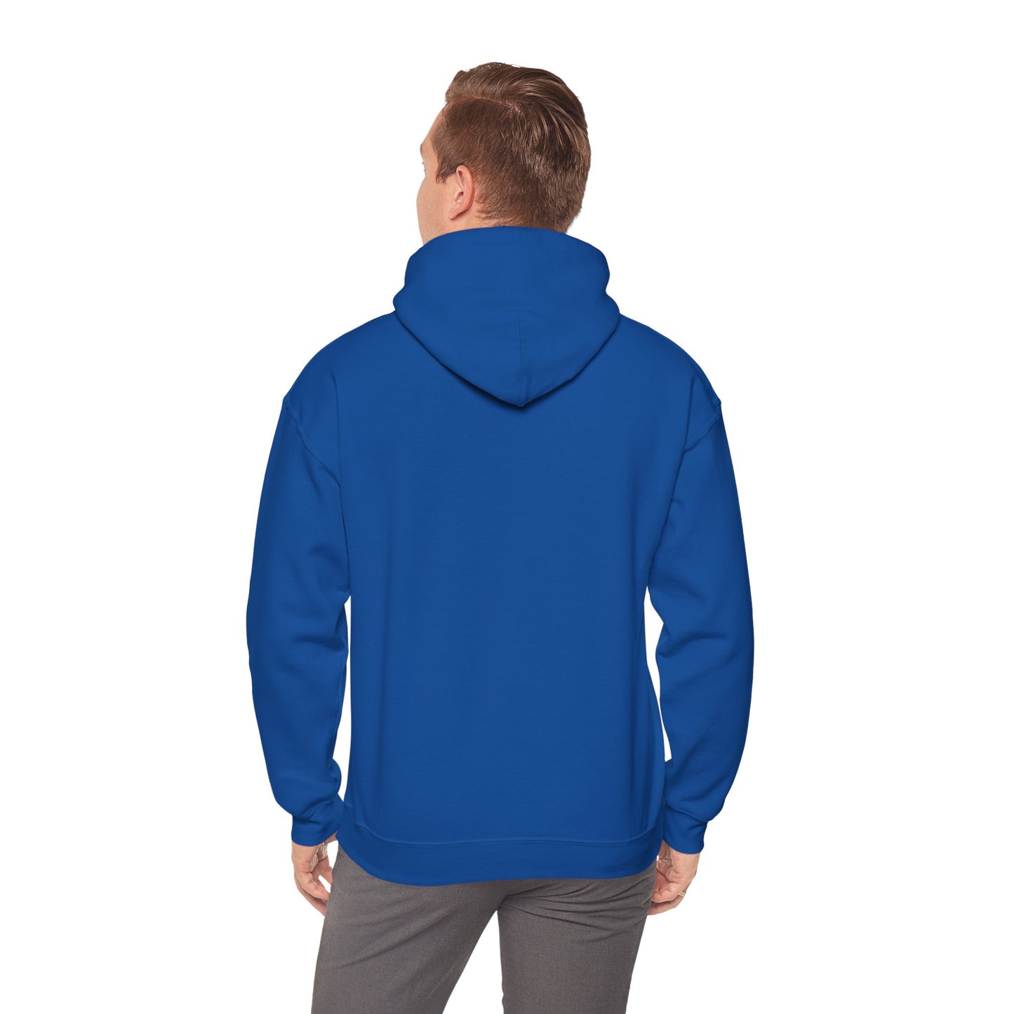 Blue-faced Honeyeater  (white font) | Unisex Heavy Blend™ Hooded Sweatshirt