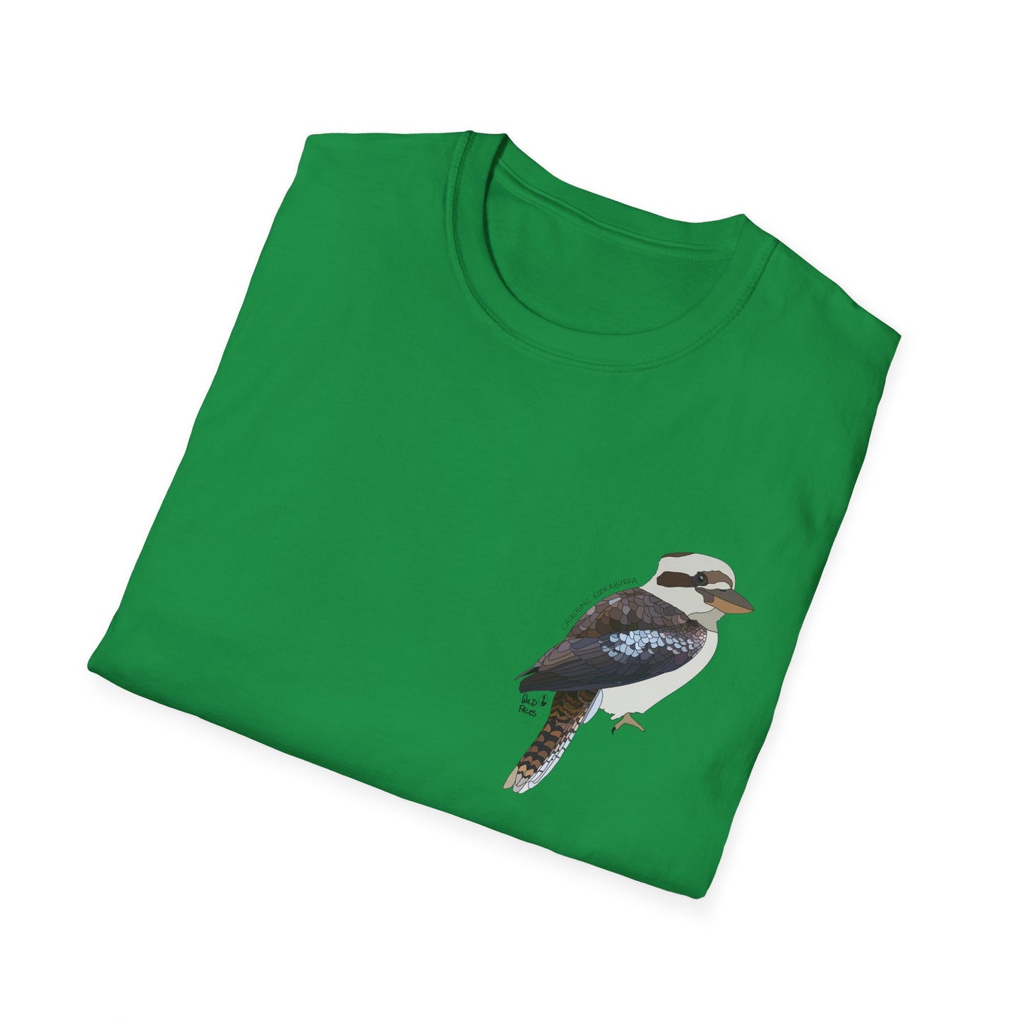 Laughing Kookaburra - Small design - Unisex Softstyle T-Shirt