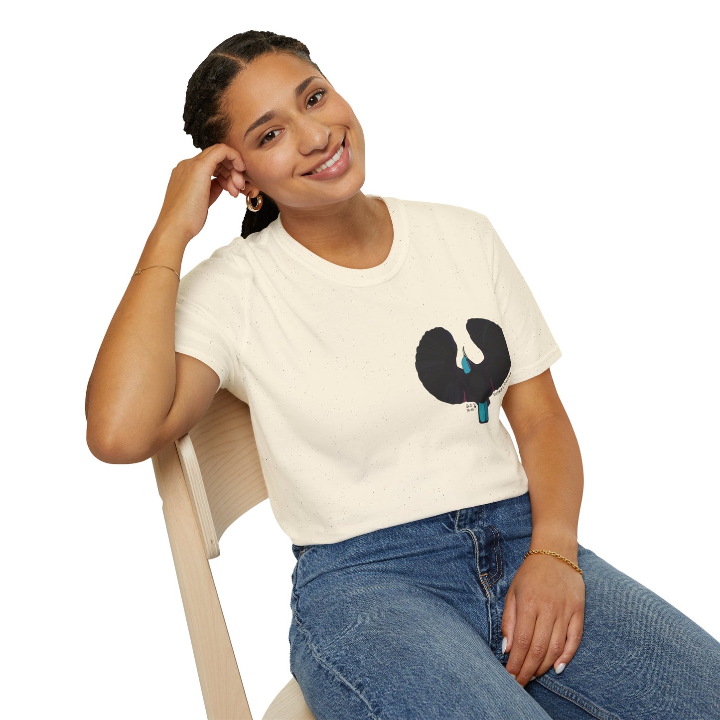 Victoria's Riflebird - Unisex Softstyle T-Shirt