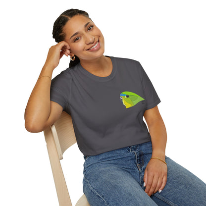 Orange-bellied Parrot - Small design- Unisex Softstyle T-Shirt