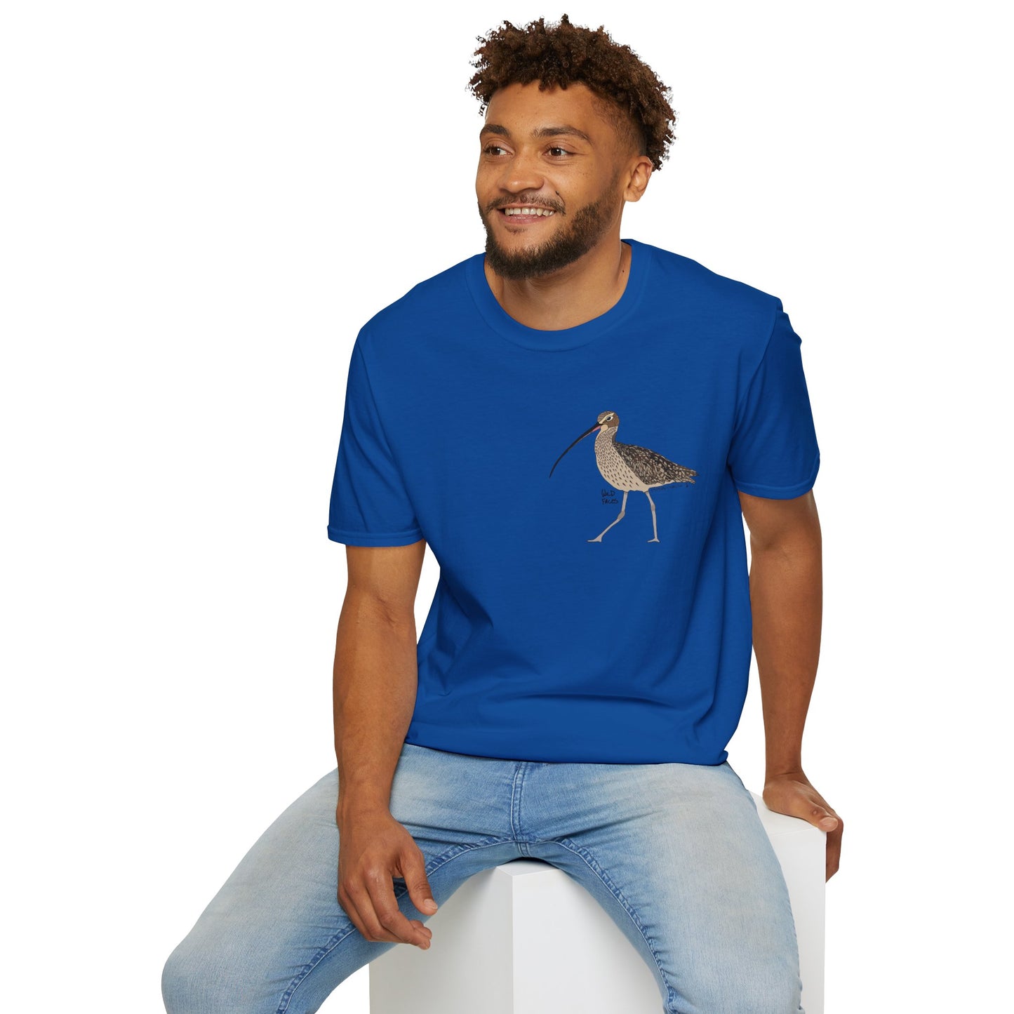 Eastern Curlew- Small design - Unisex Softstyle T-Shirt