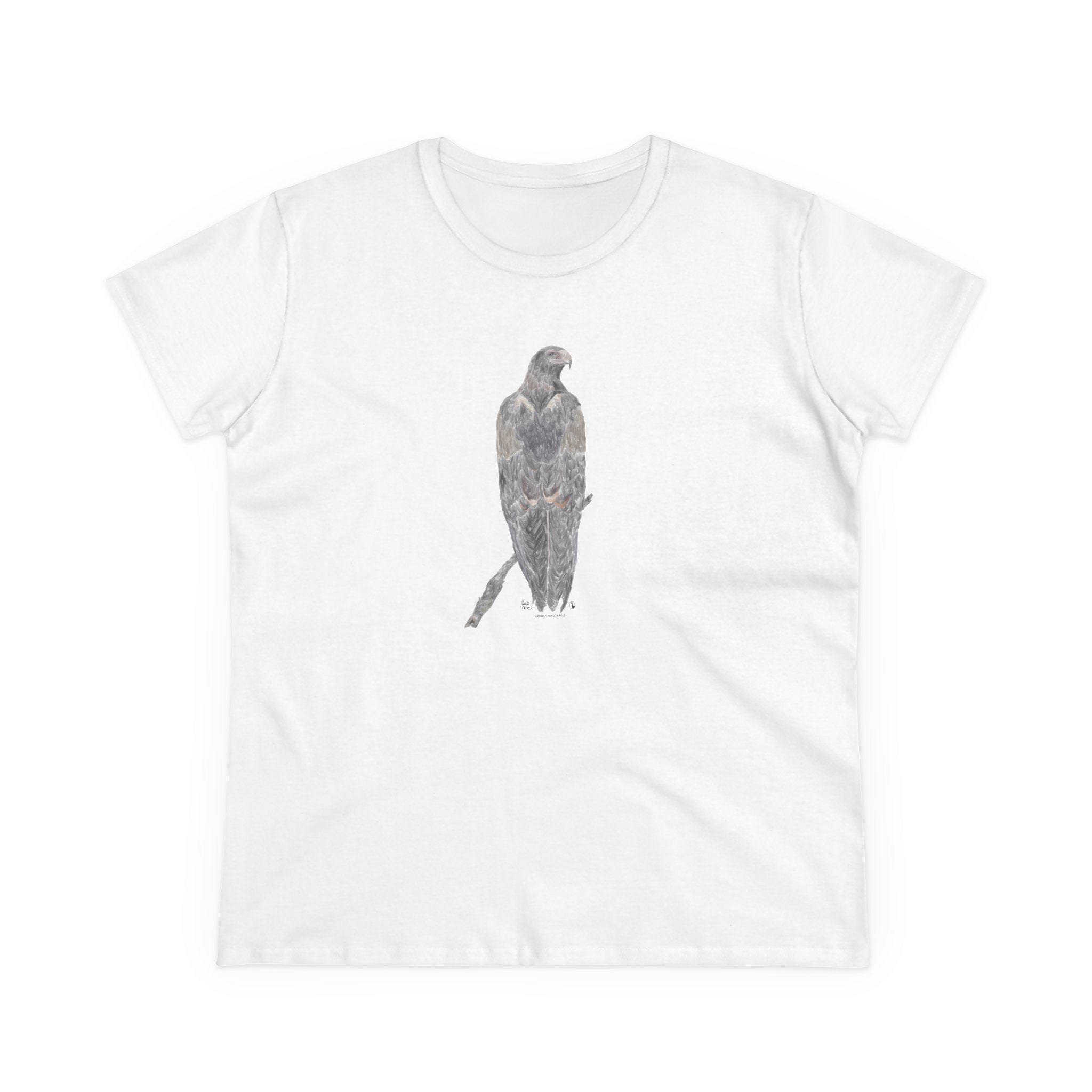 Wedge-tailed Eagle (pastel design) - Women's Midweight Cotton Tee