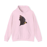 Spectacled Flying Fox (in flight) | Unisex Heavy Blend™ Hooded Sweatshirt Printify