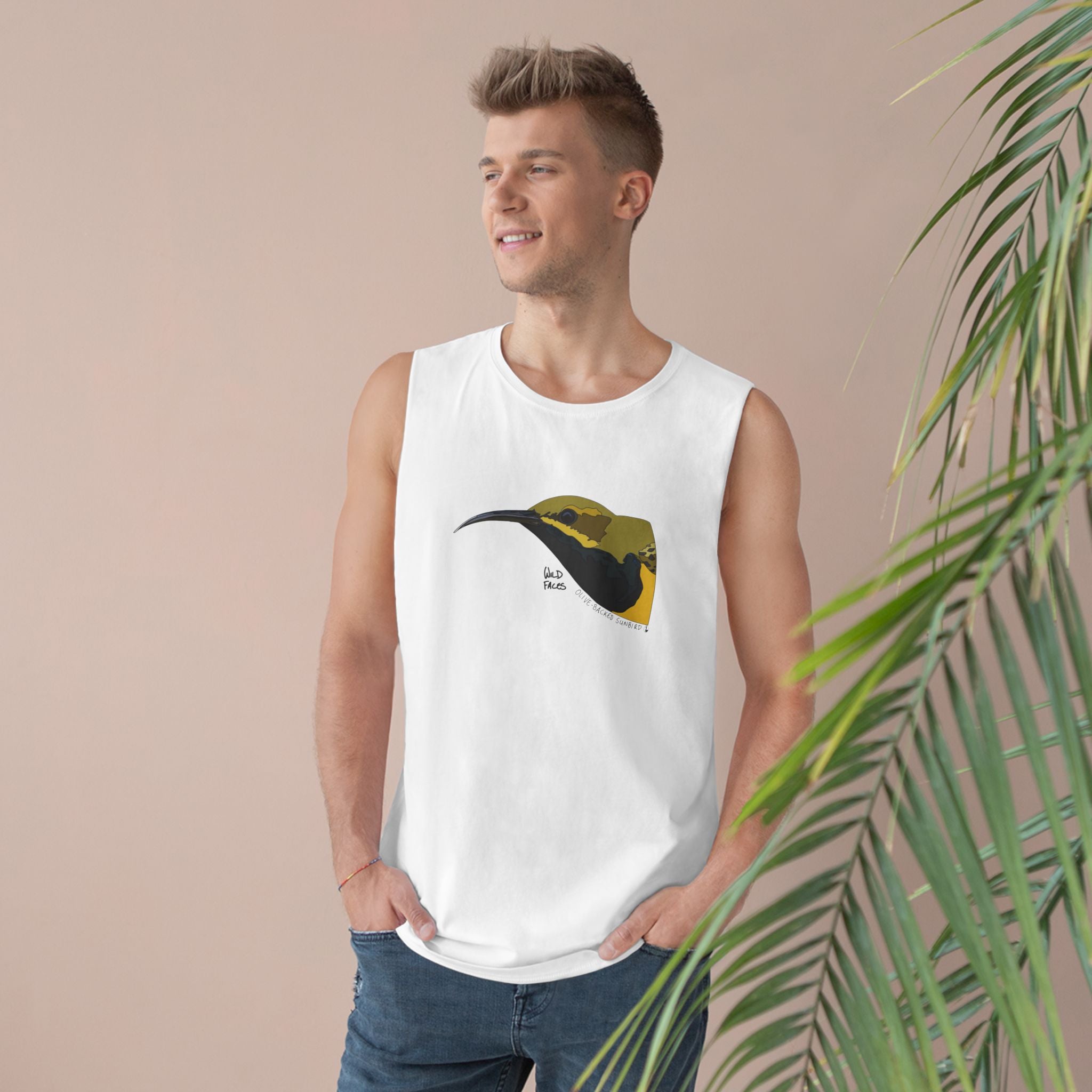 Olive-backed Sunbird - Unisex Barnard Tank Printify