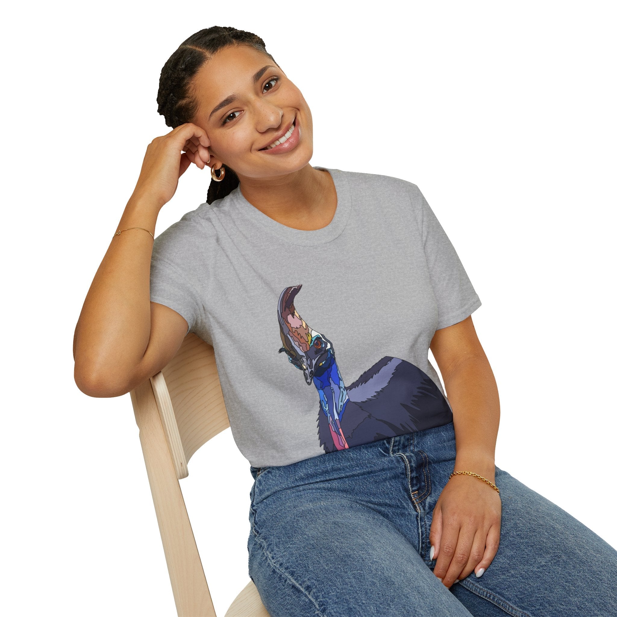 Southern Cassowary - Unisex Softstyle T-Shirt Printify