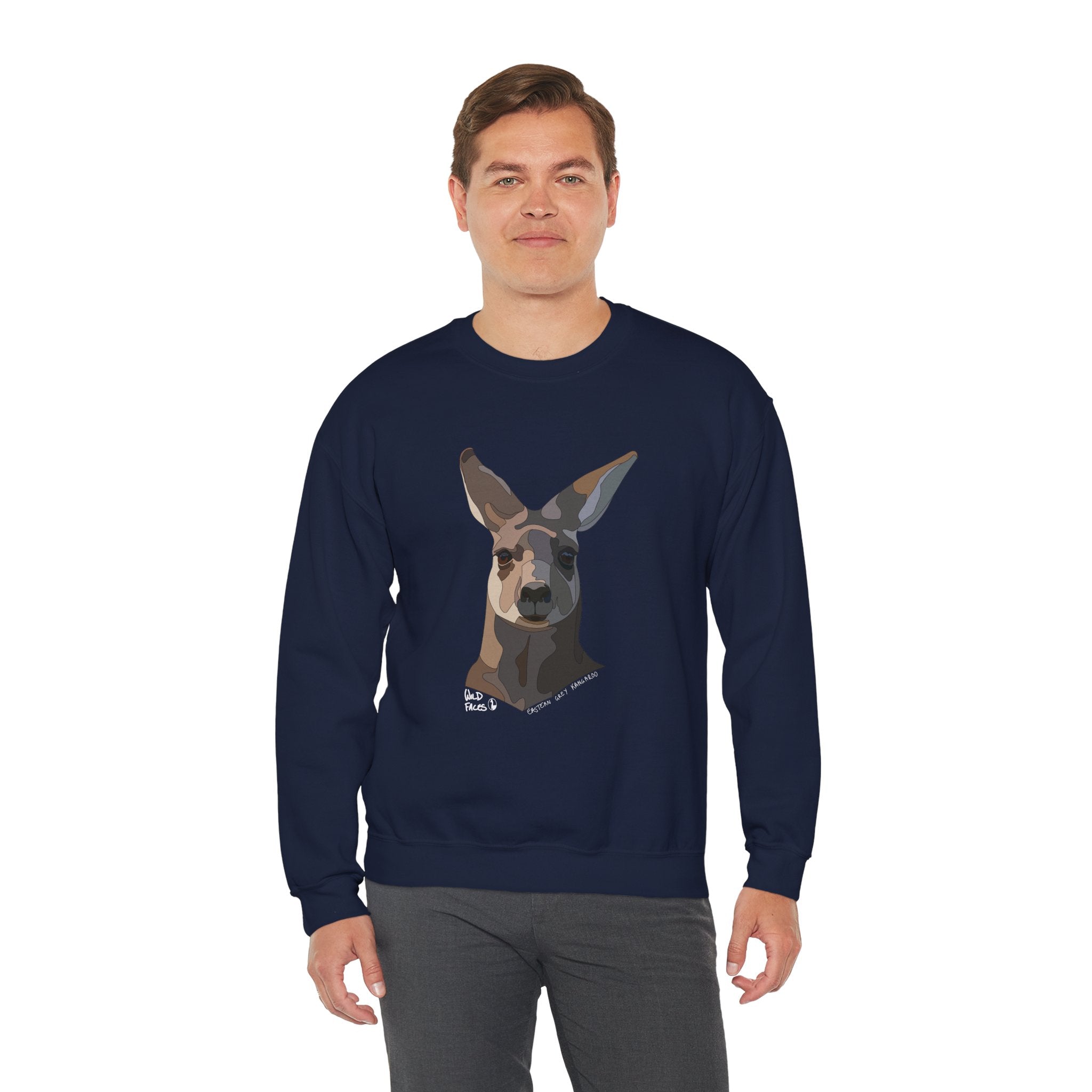 Eastern Grey Sweatshirt (white font) | Unisex Heavy Blend™ Crewneck Printify