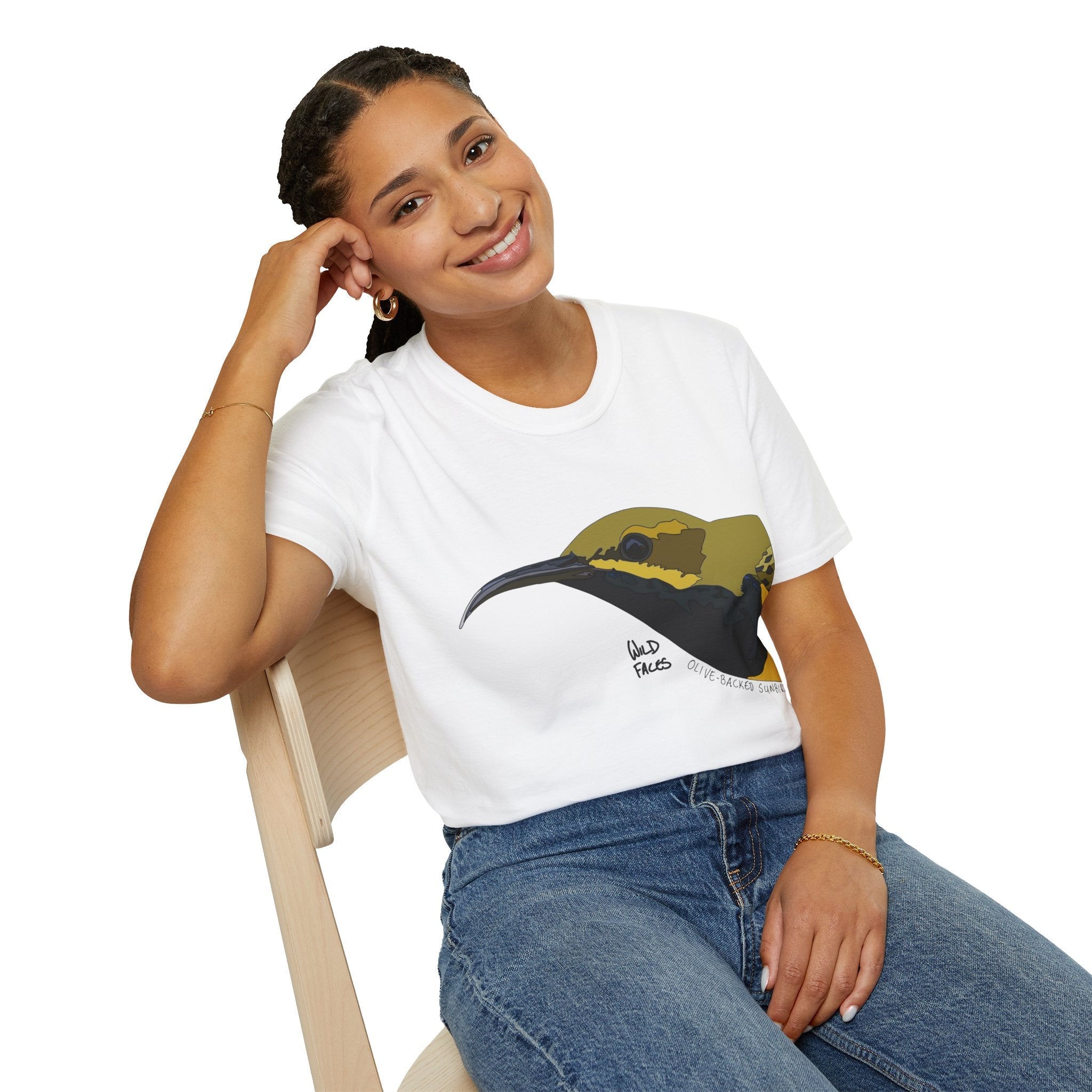 Olive-backed Sunbird - Unisex Softstyle T-Shirt Printify