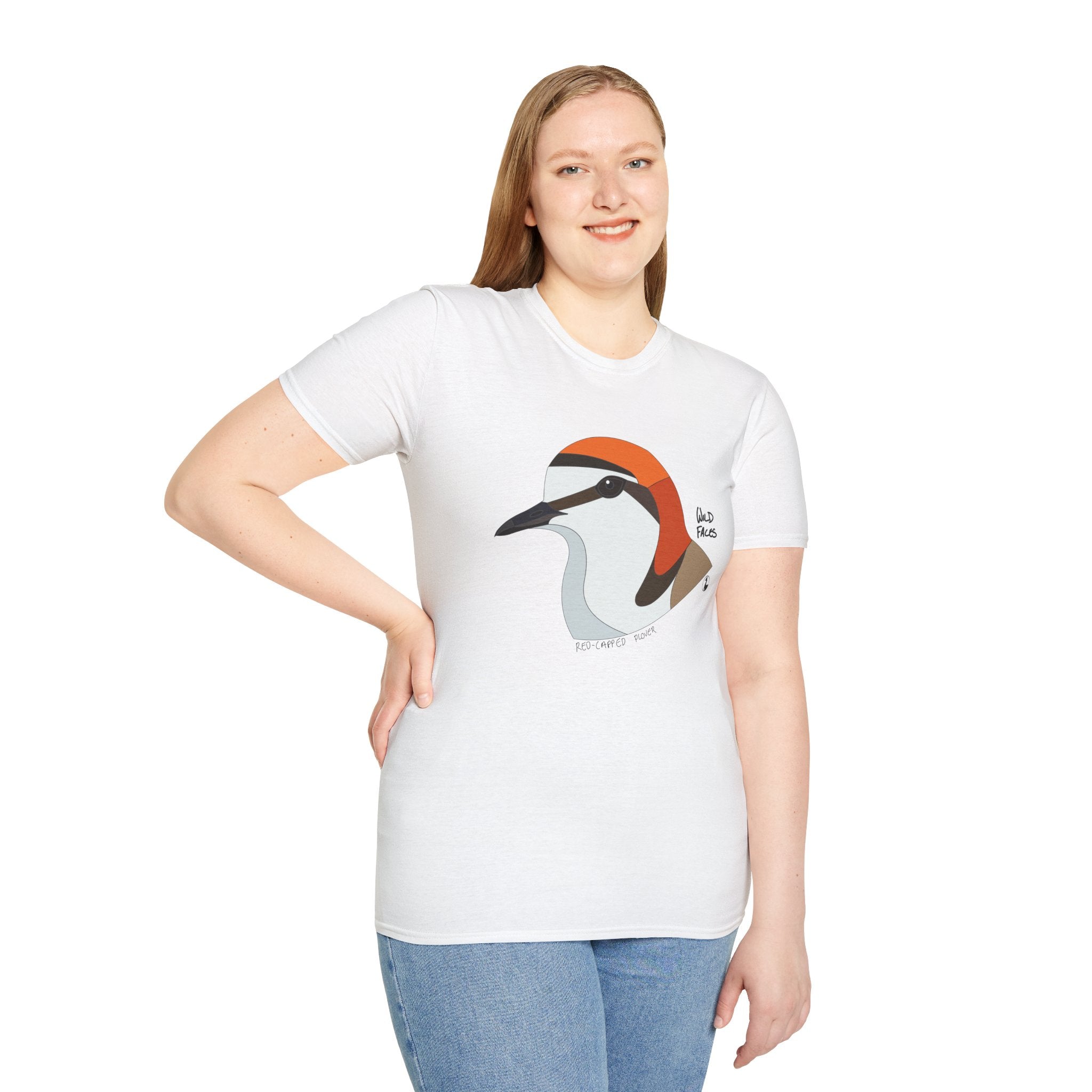 Red-capped Plover - Unisex Softstyle T-Shirt Printify