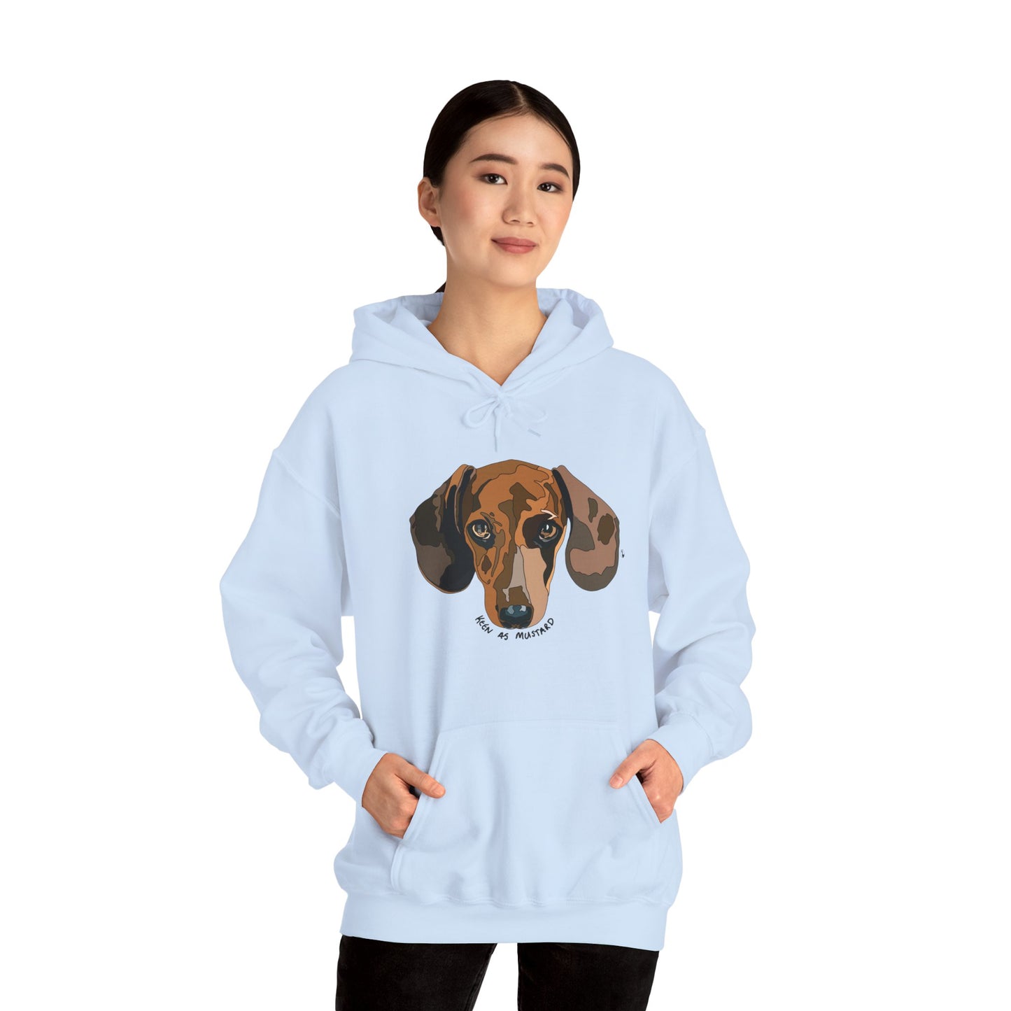 Dachshund (Keen as mustard) | Unisex Heavy Blend™ Hooded Sweatshirt