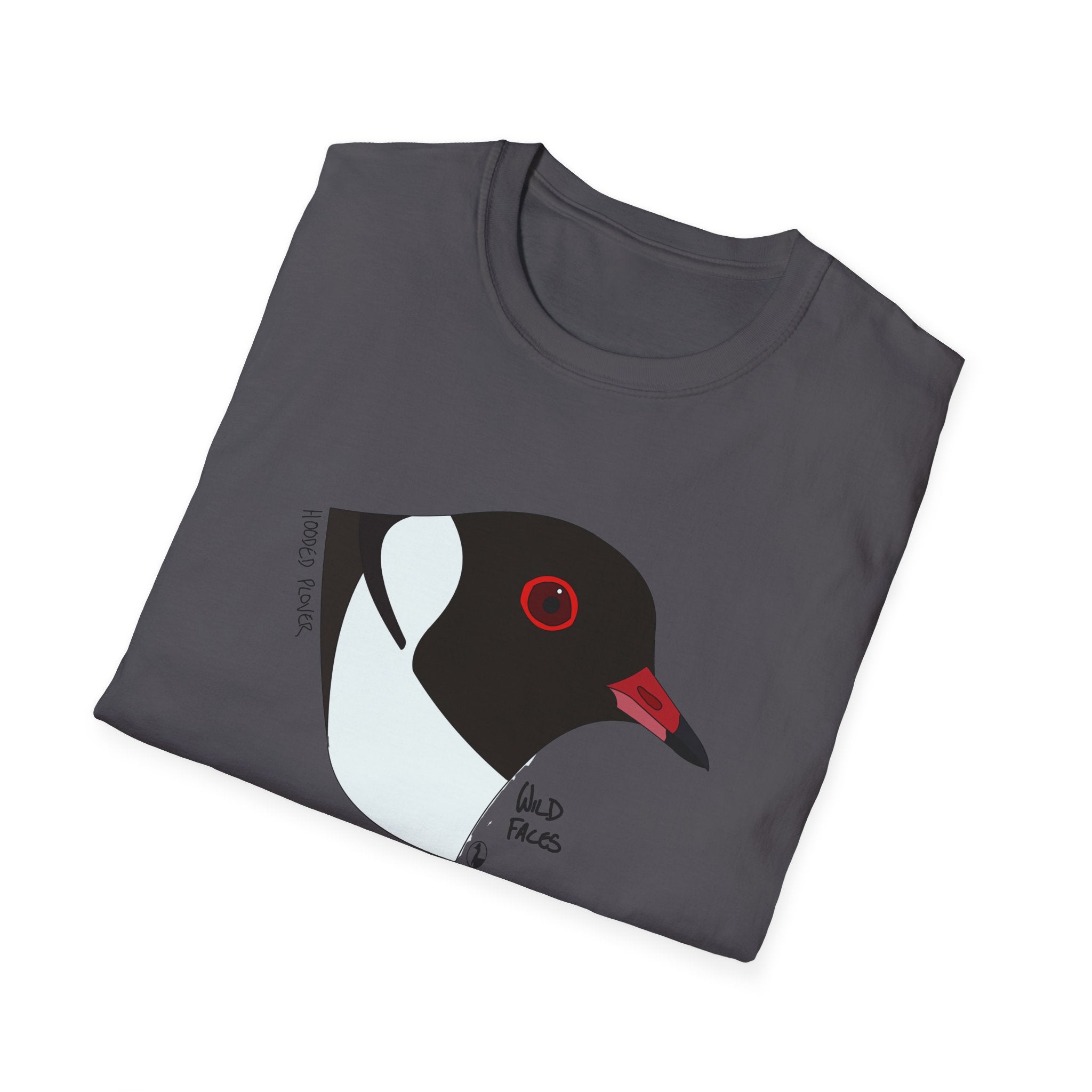 Hooded Plover Head- Unisex Softstyle T-Shirt Printify