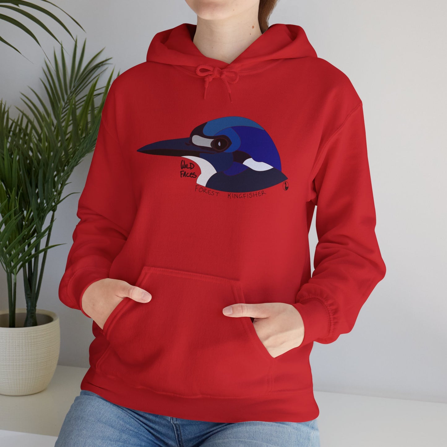 Forest Kingfisher Head | Unisex Heavy Blend™ Hooded Sweatshirt