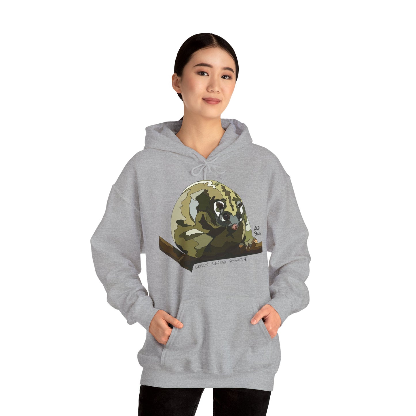 Green Ringtail | Unisex Heavy Blend™ Hooded Sweatshirt