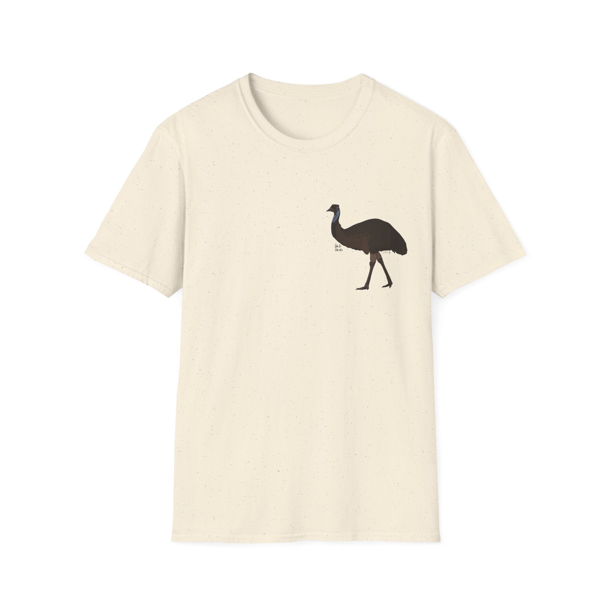 Emu - Small design - Unisex Softstyle T-Shirt