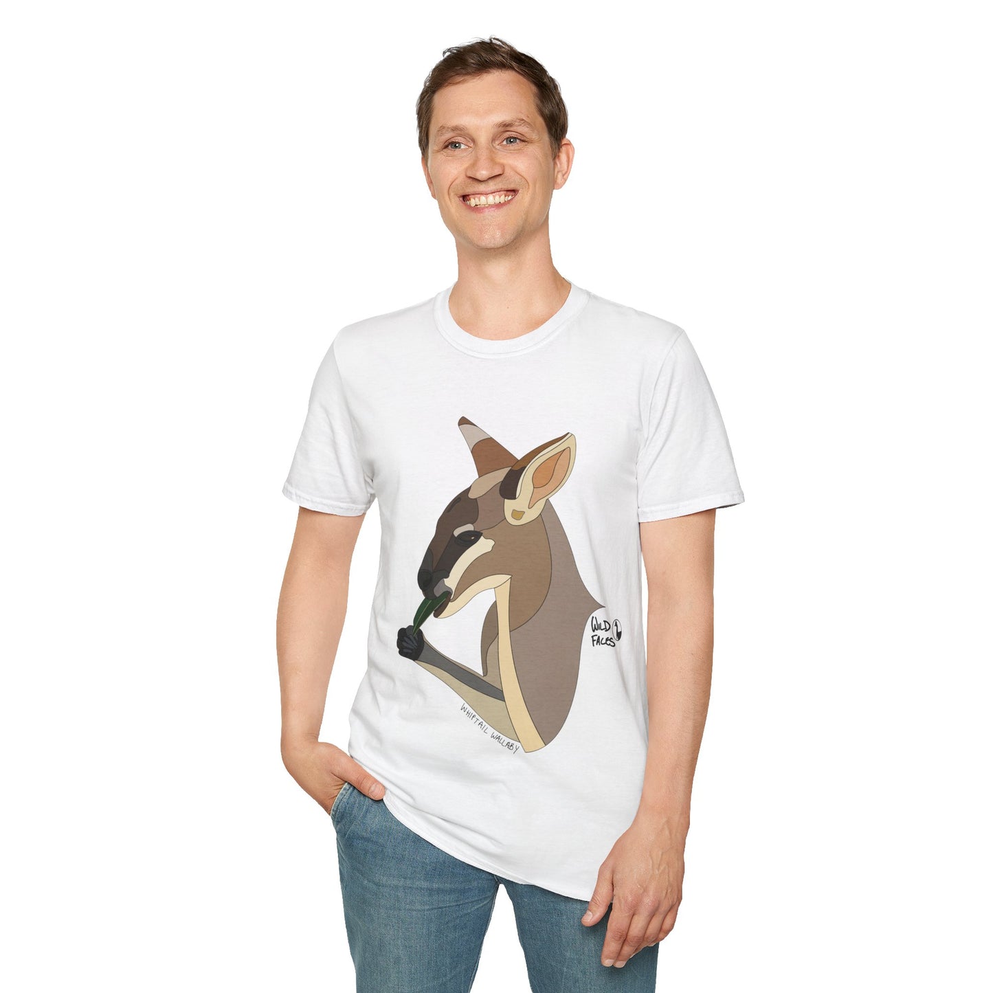 Whiptail Wallaby - Unisex Softstyle T-Shirt Printify