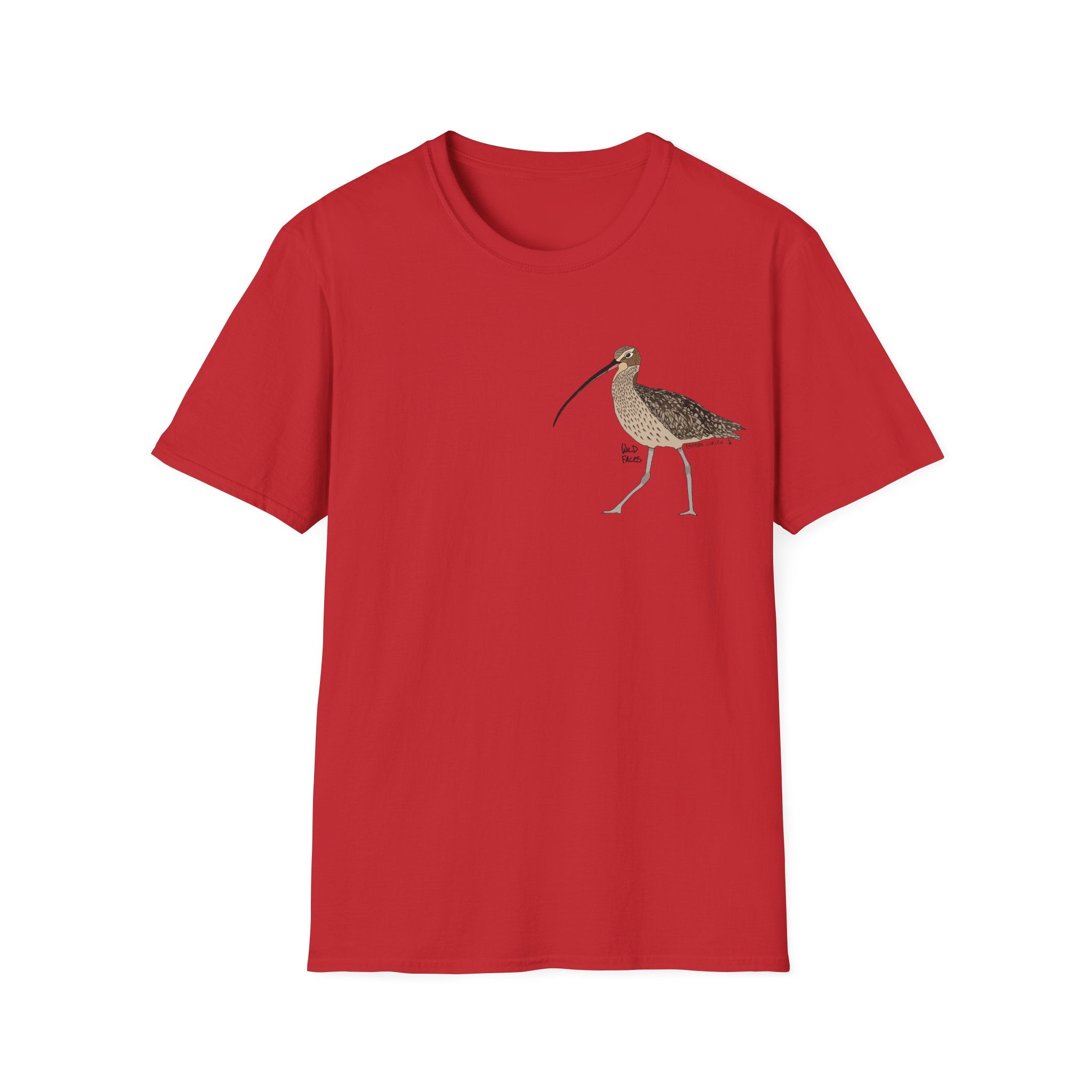 Eastern Curlew- Small design - Unisex Softstyle T-Shirt Printify