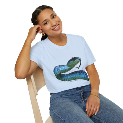 Blue Phase Common Tree-Snake - Unisex Softstyle T-Shirt