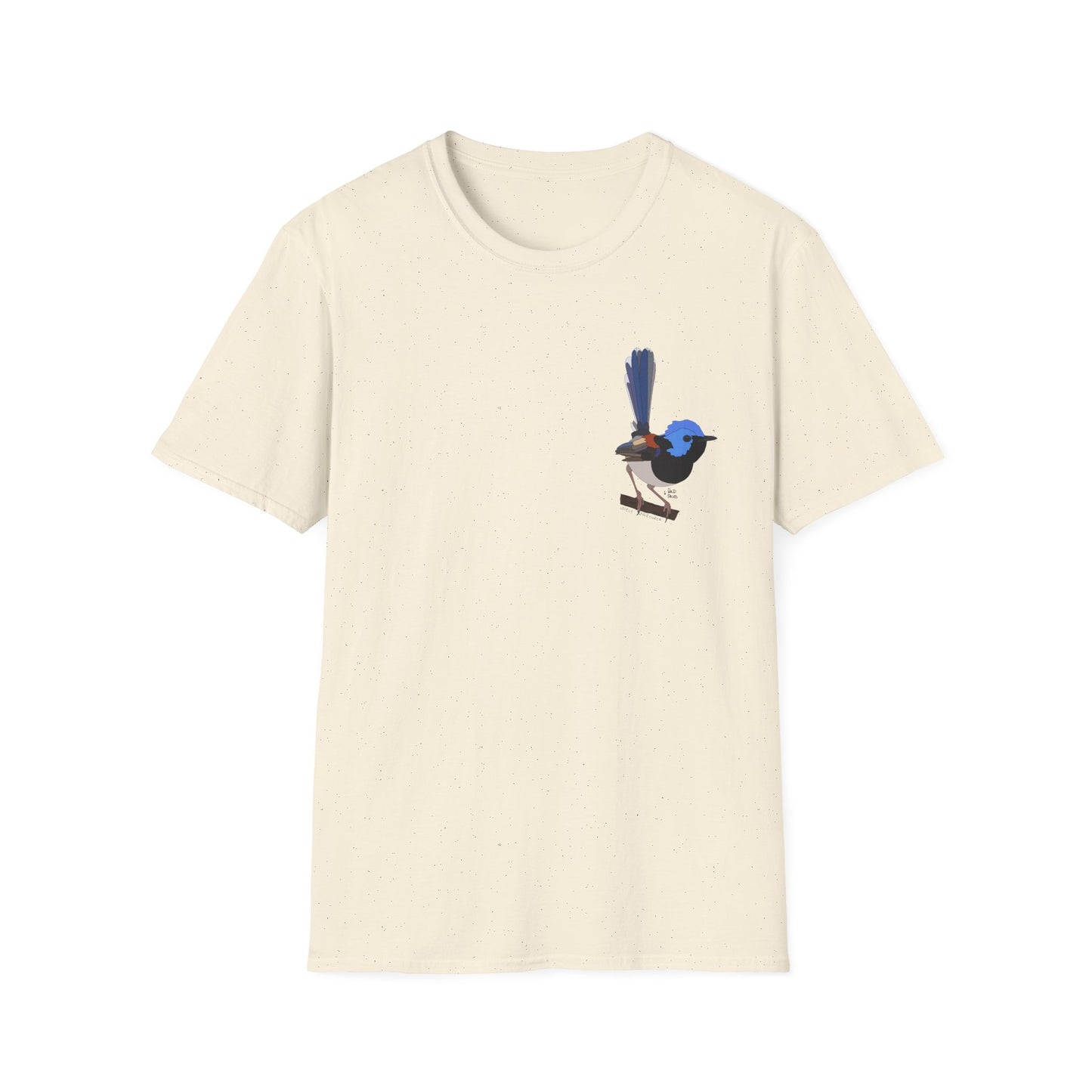 Lovely Fairy-wren - Small design - Unisex Softstyle T-Shirt