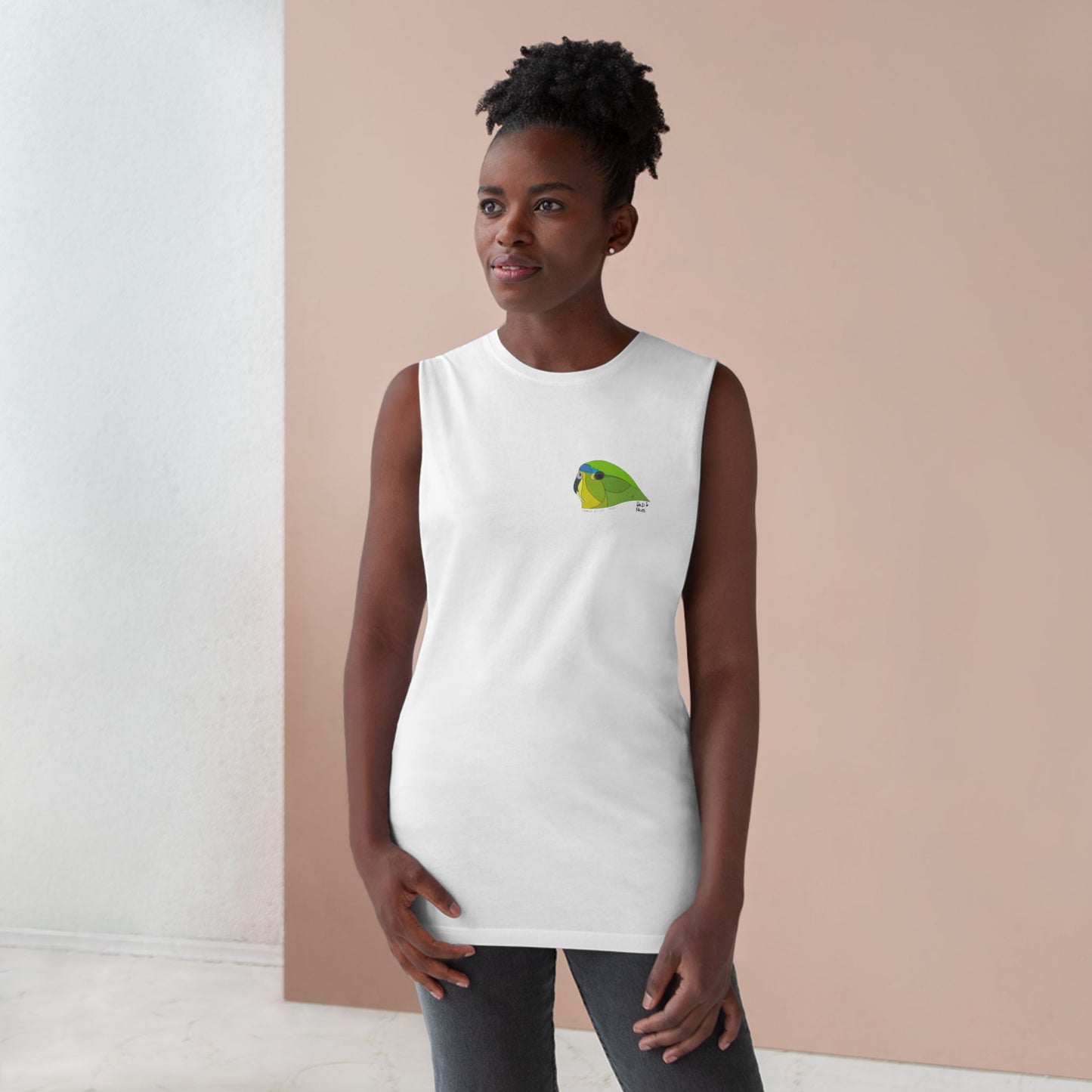 Orange-bellied Parrot - Unisex Barnard Tank