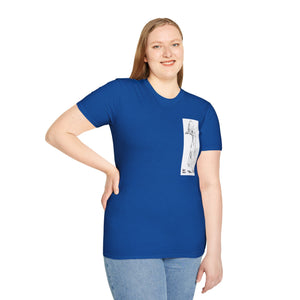 Southern Cassowary (sketch) - Unisex Softstyle T-Shirt Printify