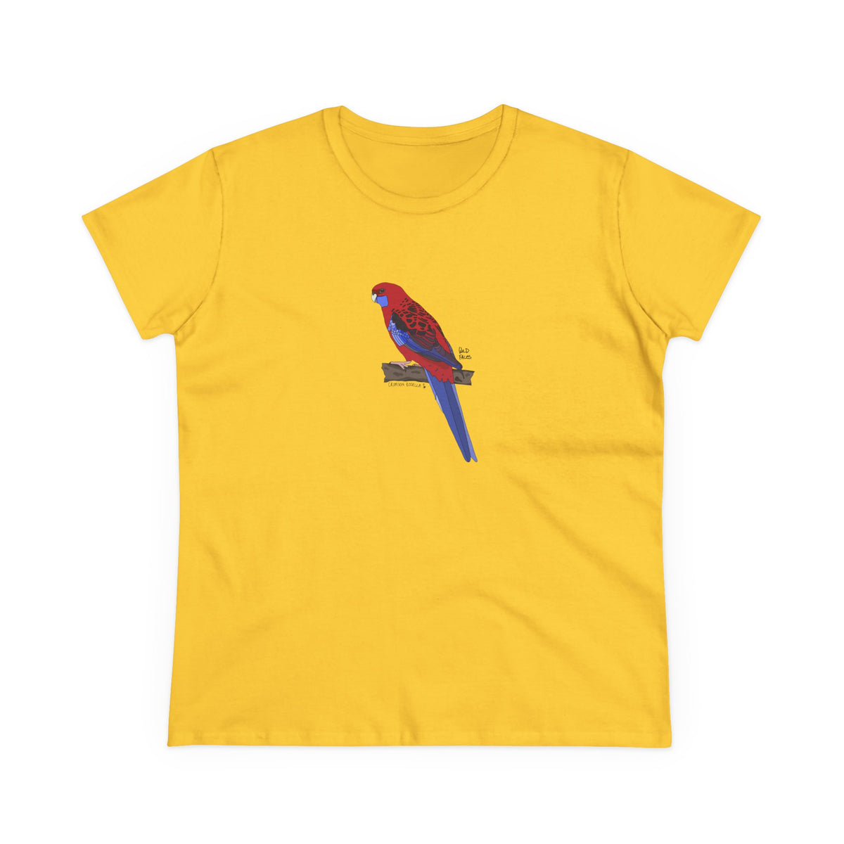 Crimson Rosella - Women's Midweight Cotton Tee