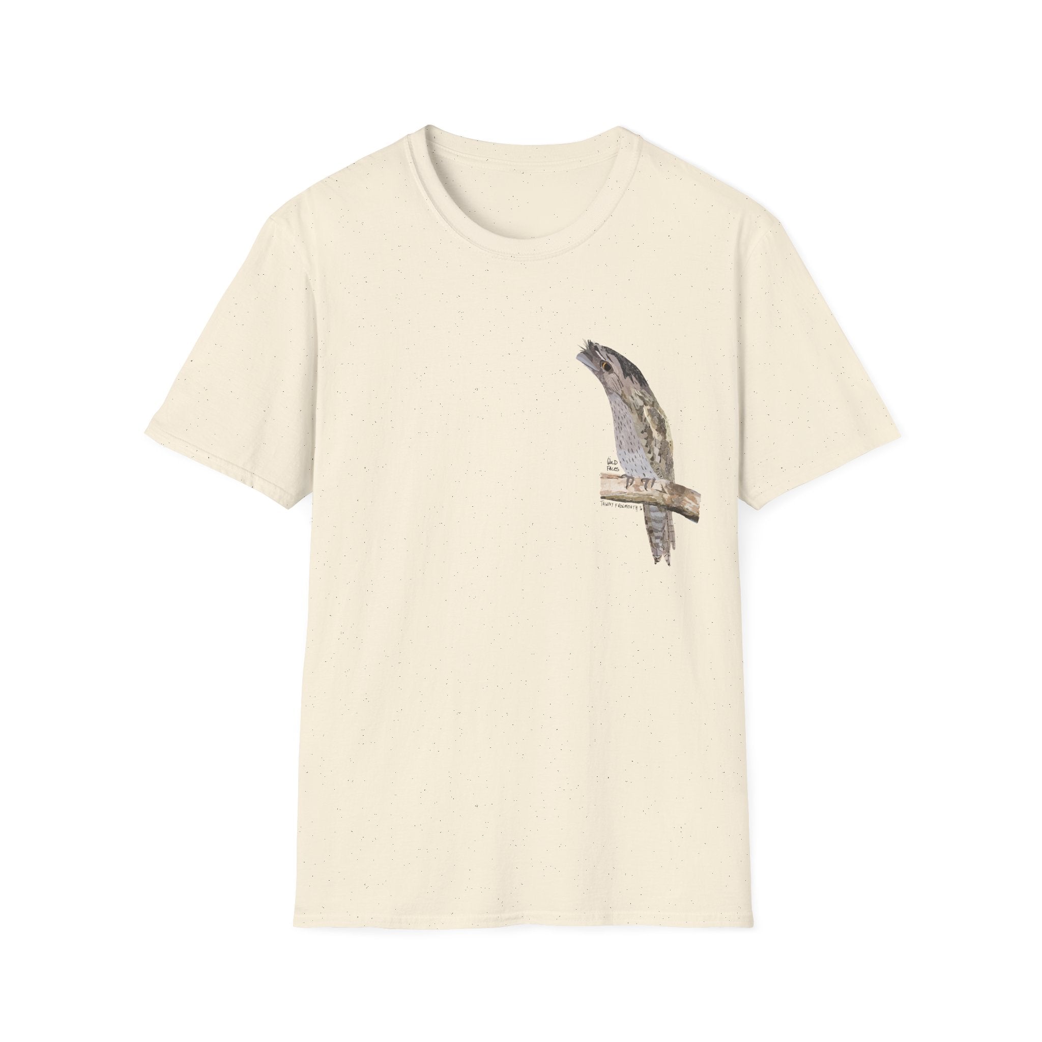 Tawny Frogmouth - Small design - Unisex Softstyle T-Shirt