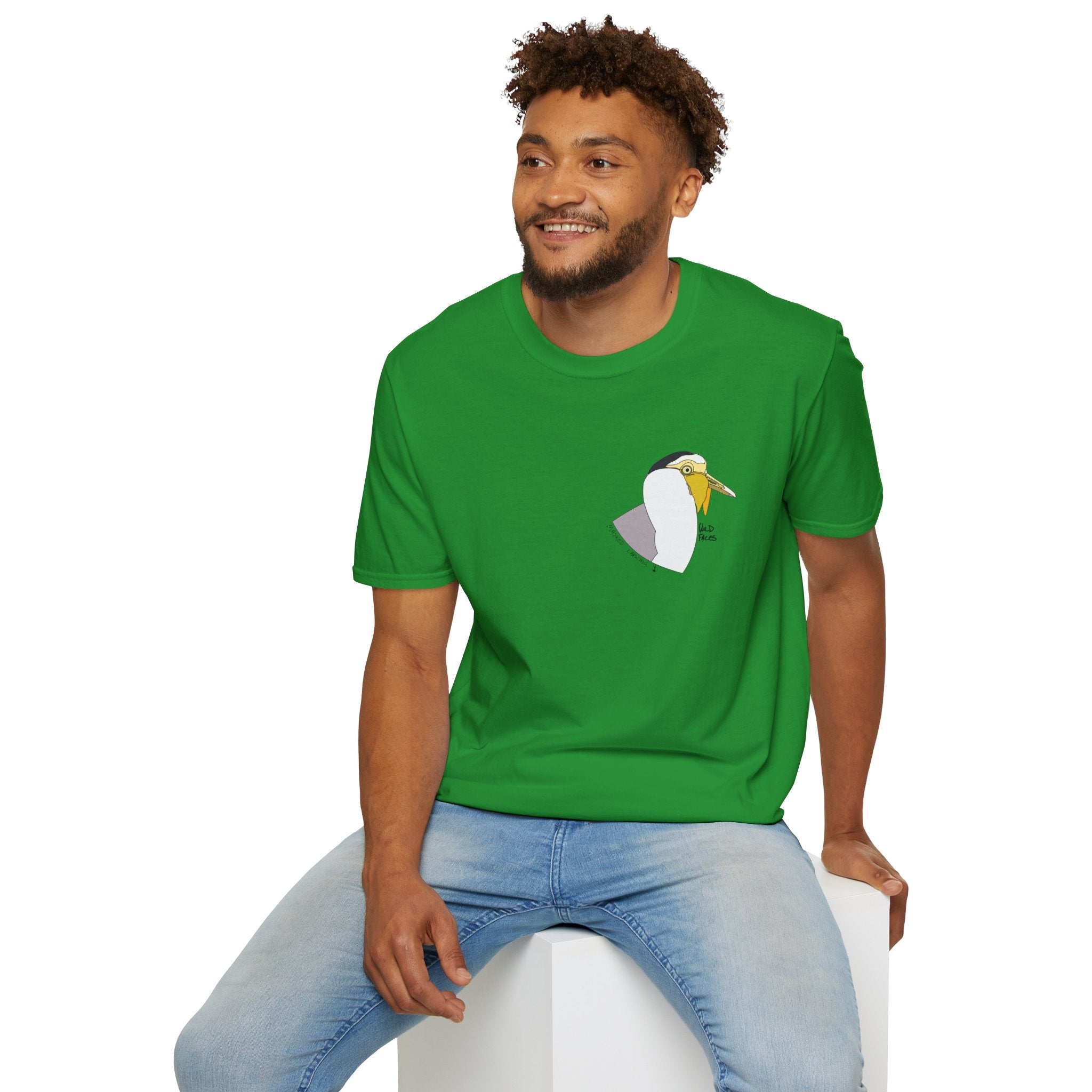 Masked Lapwing - Small design - Unisex Softstyle T-Shirt Printify