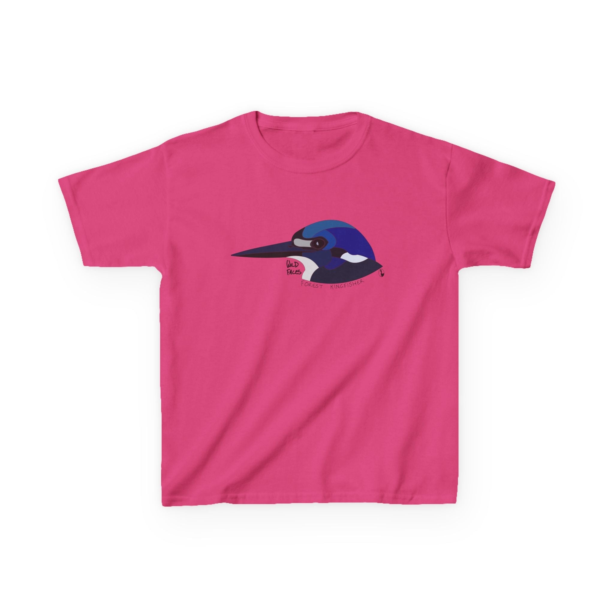 Forest Kingfisher (head) | Kids Heavy Cotton™ Tee Printify