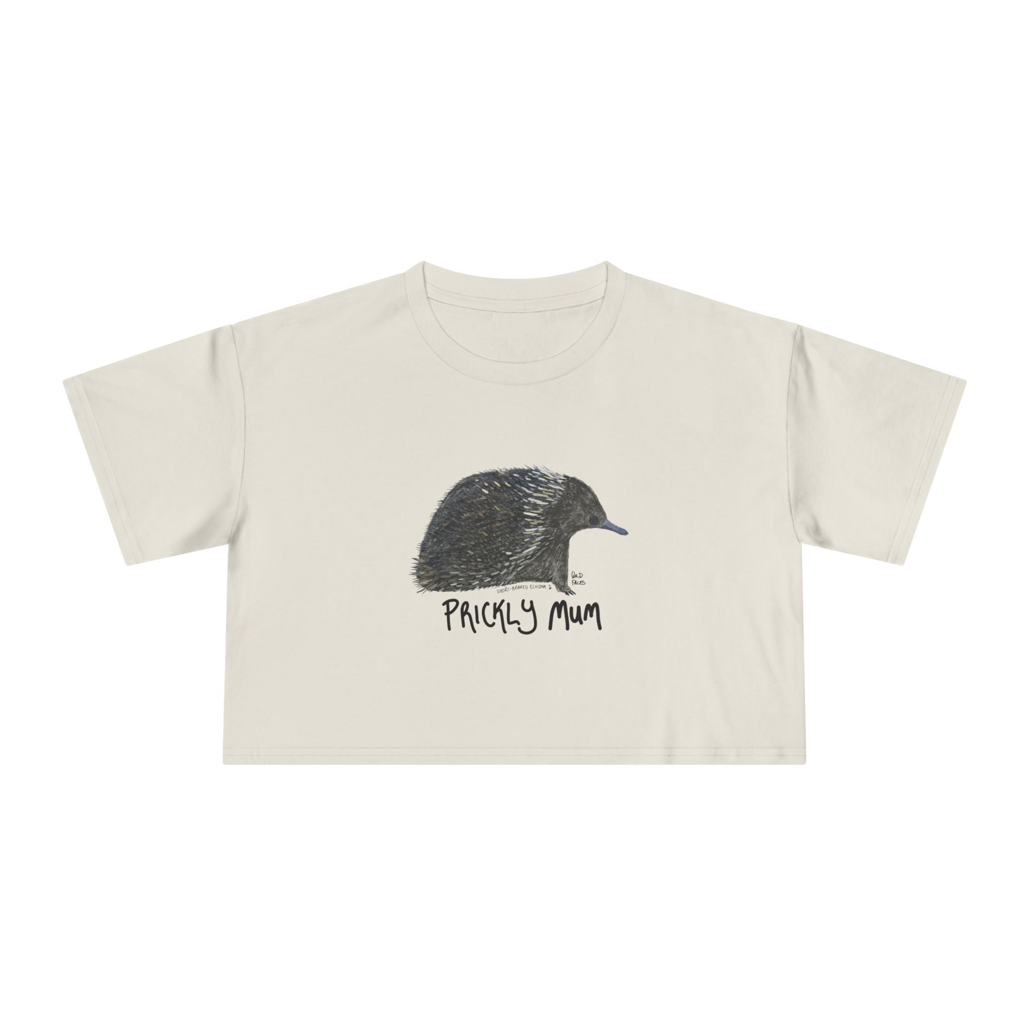 Prickly mum - Short-beaked Echidna - Women's Crop Tee