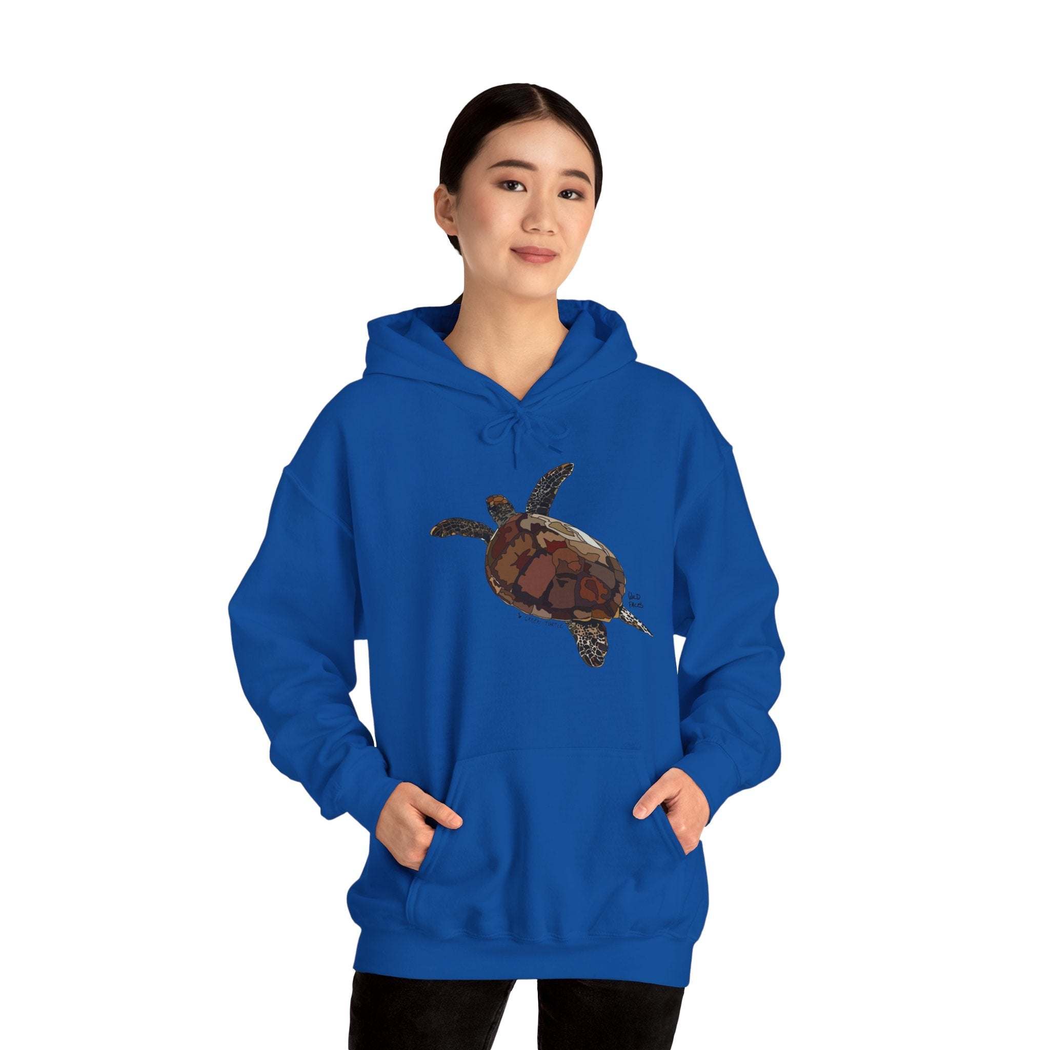 Green Turtle | Unisex Heavy Blend™ Hooded Sweatshirt Printify