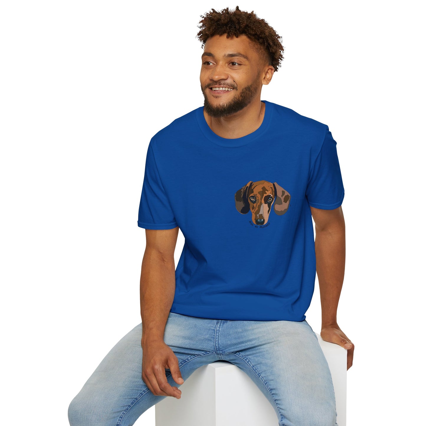 Dachshund (small Keen as mustard) - Unisex Softstyle T-Shirt