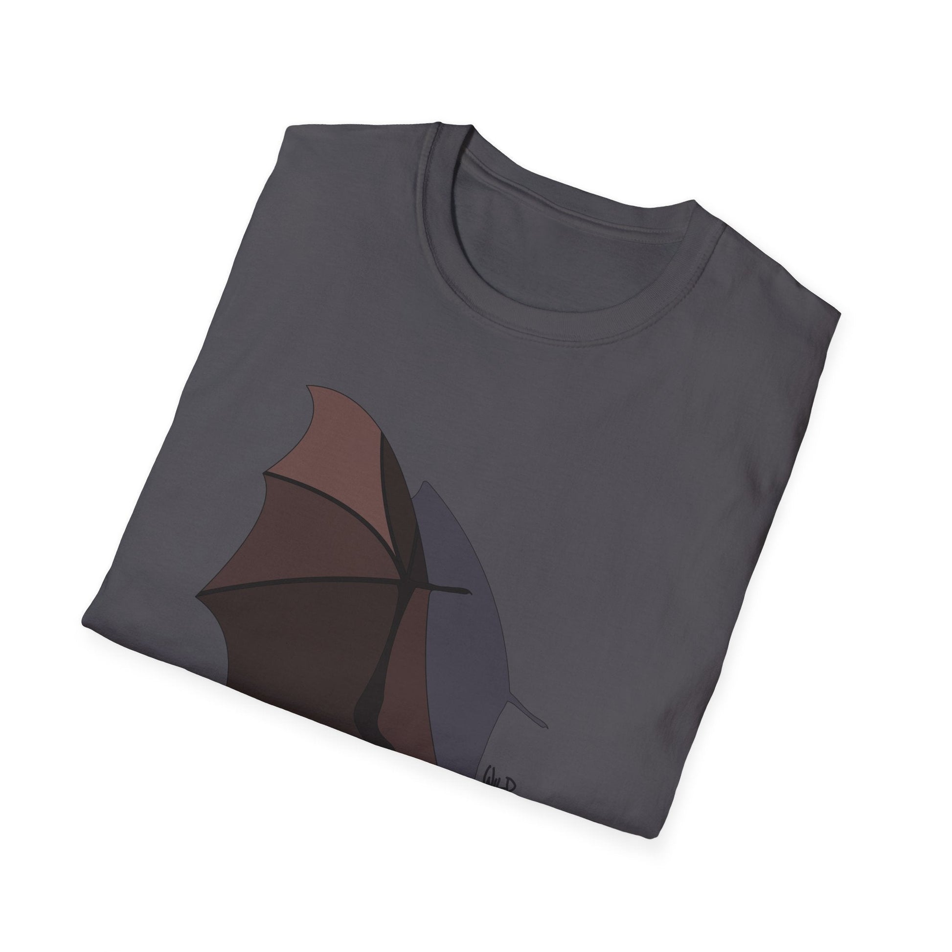 Spectacled Flying Fox (in flight) - Unisex Softstyle T-Shirt Printify