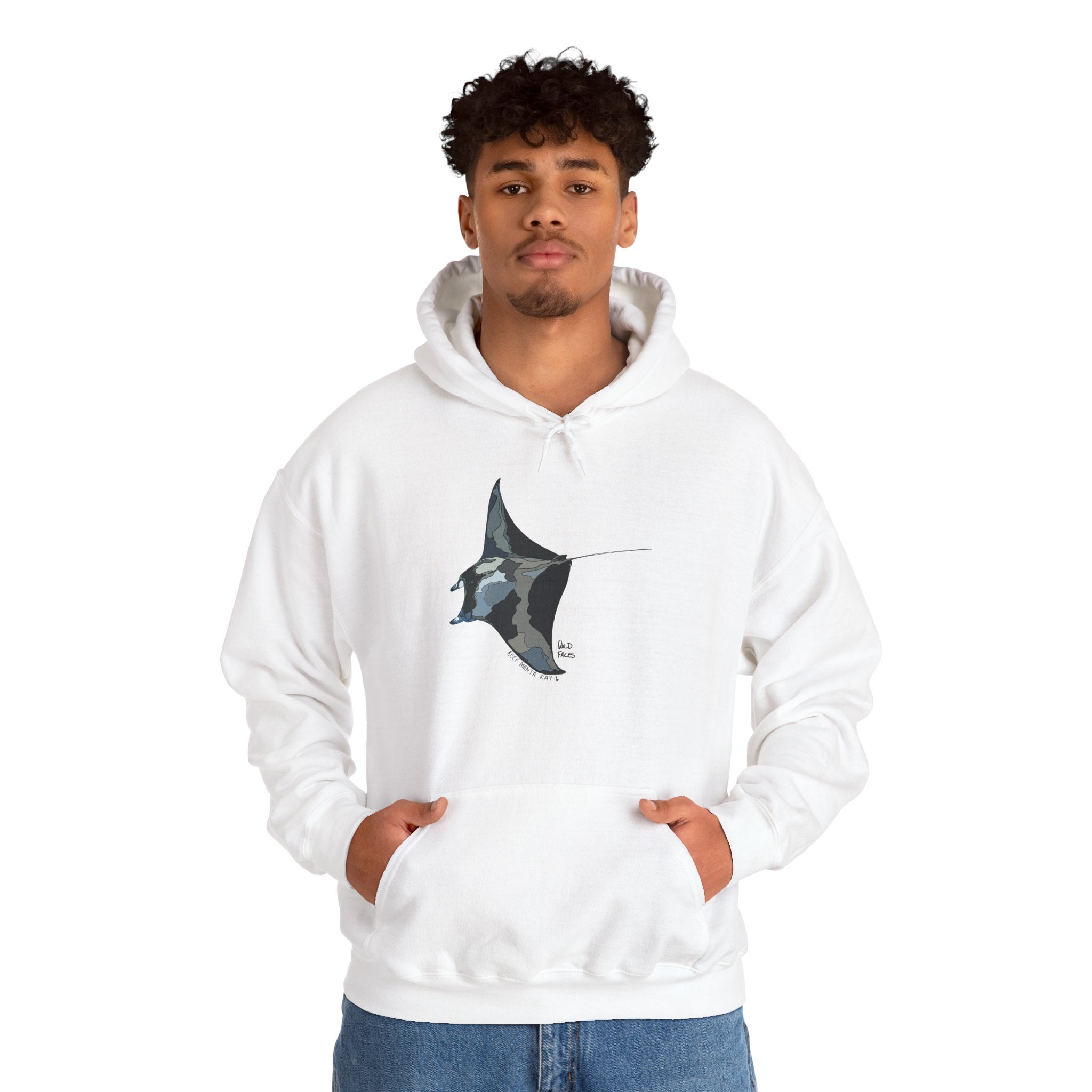 Reef Manta Ray | Unisex Heavy Blend™ Hooded Sweatshirt Printify