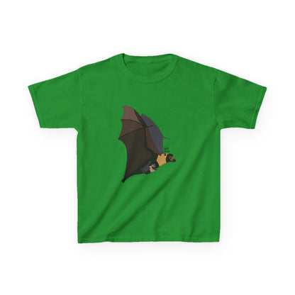Spectacled Flying Fox (in flight) | Kids Heavy Cotton™ Tee Printify
