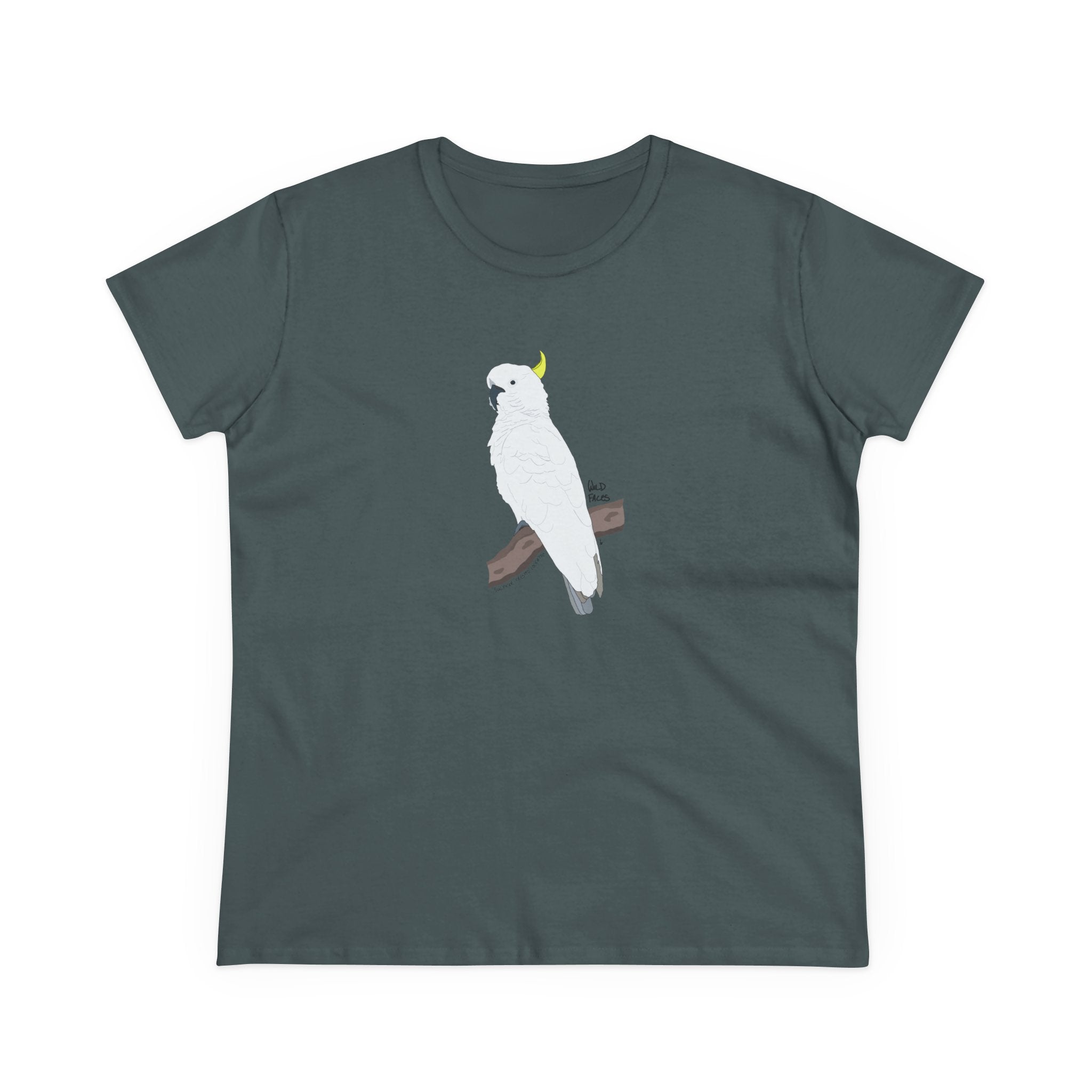 Sulphur-crested Cockatoo - Women's Midweight Cotton Tee