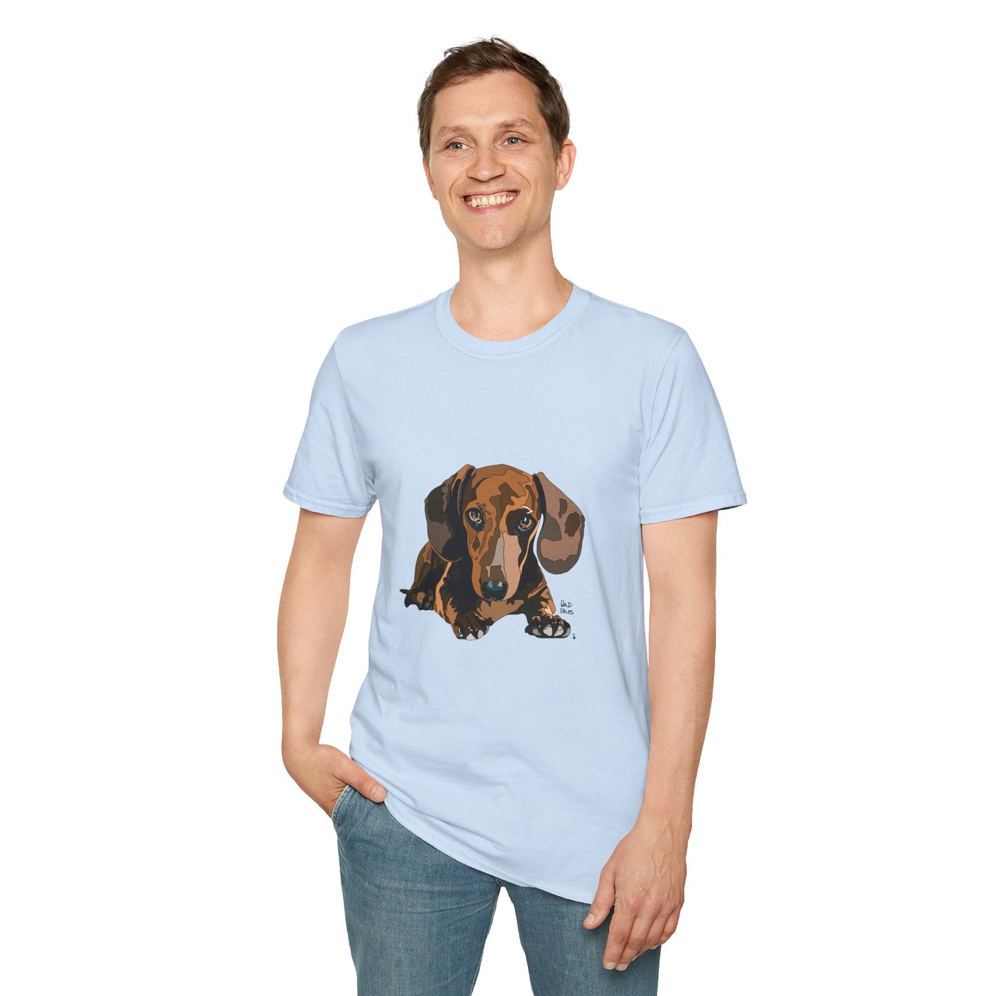 Dachshund (body) - Unisex Softstyle T-Shirt