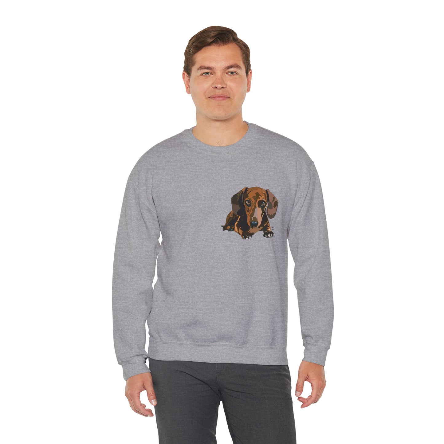 Dachshund (small body) | Unisex Heavy Blend™ Crewneck