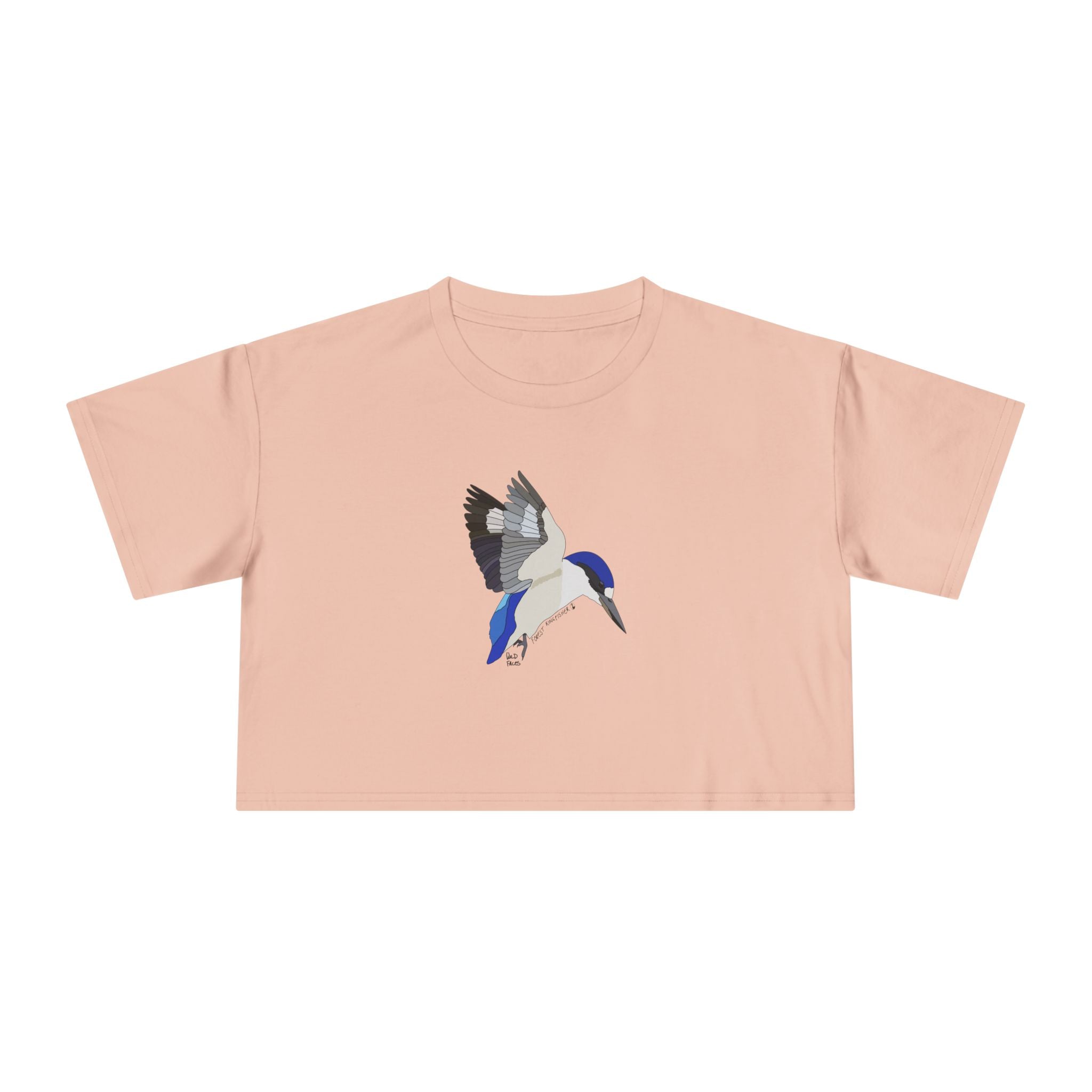 Forest Kingfisher (in flight) - Women's Crop Tee