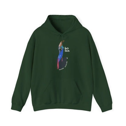 Southern Cassowary (white font) | Unisex Heavy Blend™ Hooded Sweatshirt