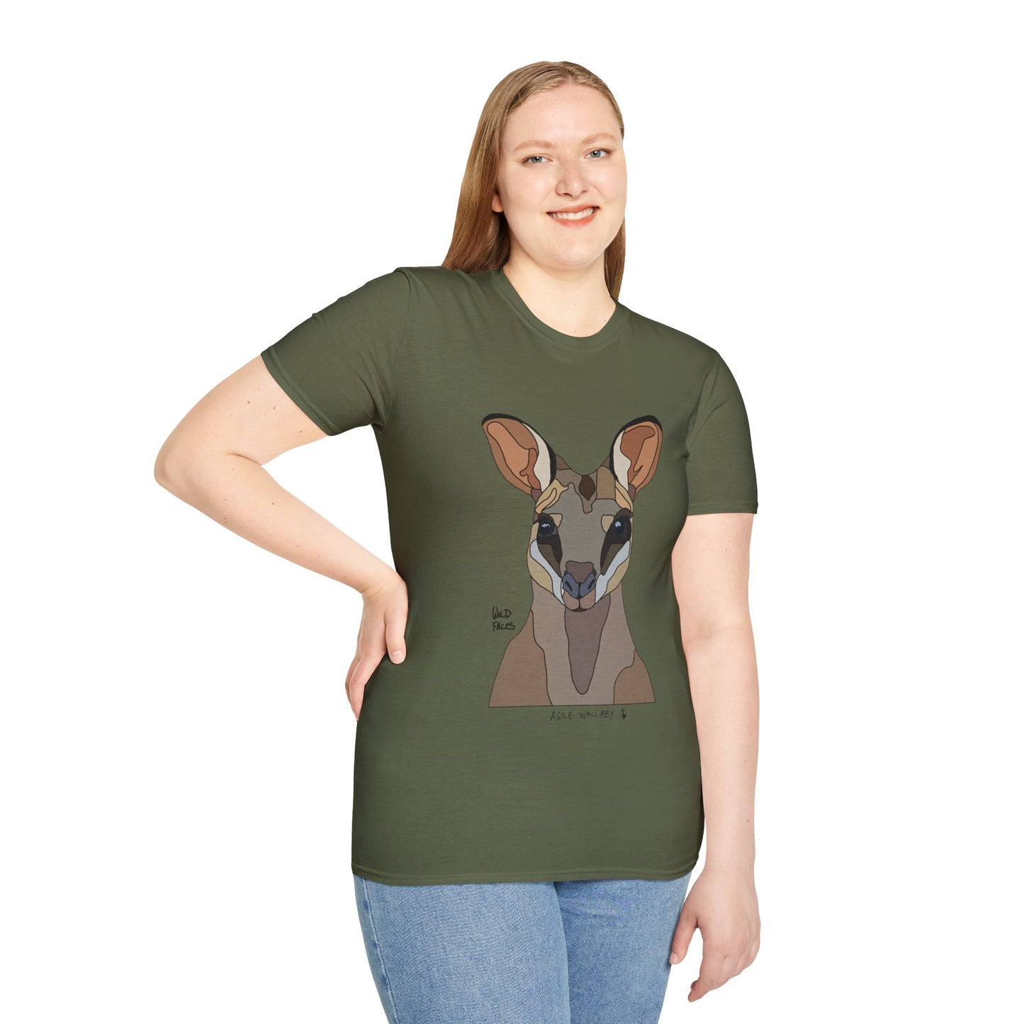 Agile Wallaby - Unisex Softstyle T-Shirt