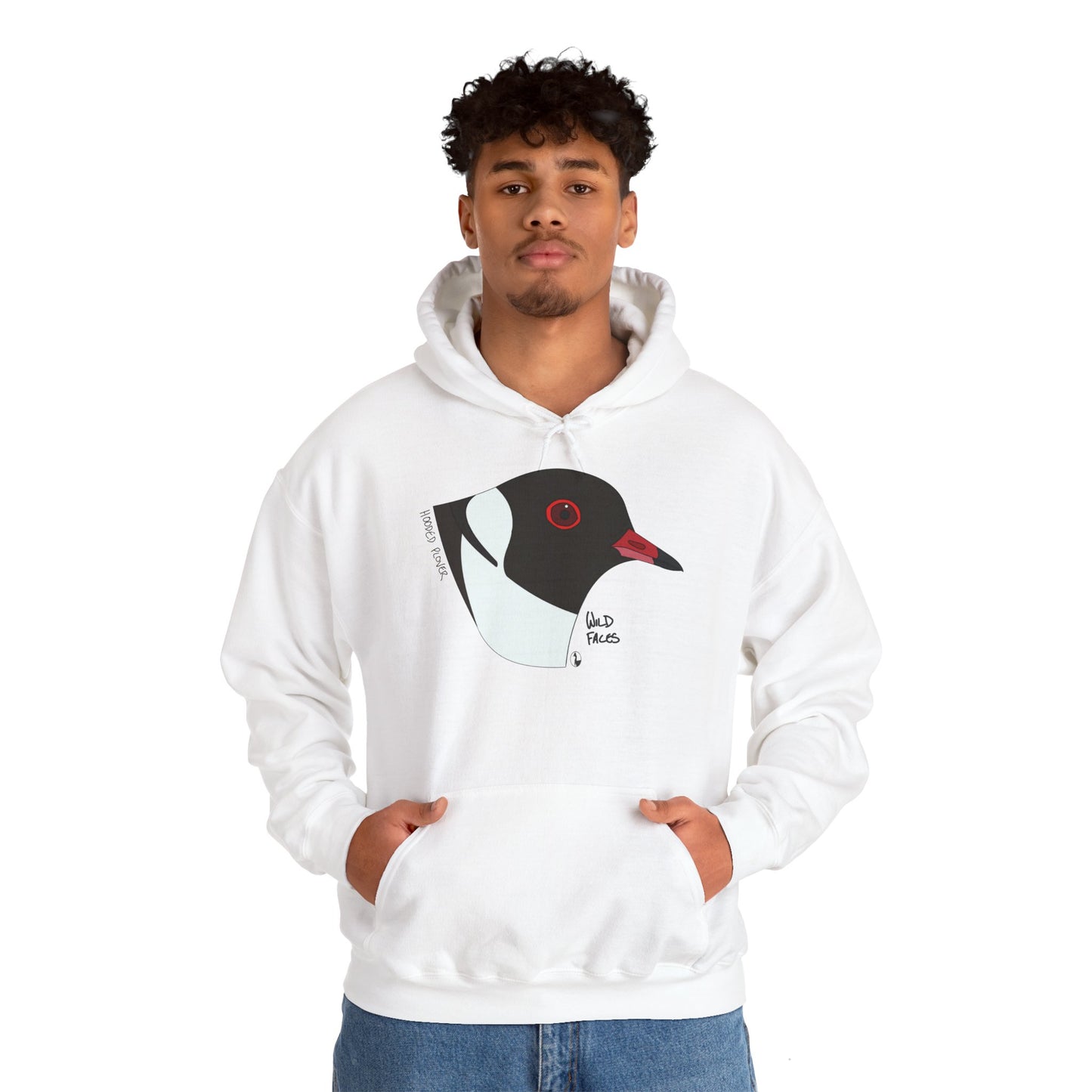 Hooded Plover (head) | Unisex Heavy Blend™ Hooded Sweatshirt