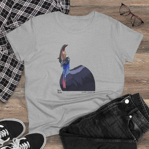 Southern Cassowary - Women's Midweight Cotton Tee Printify