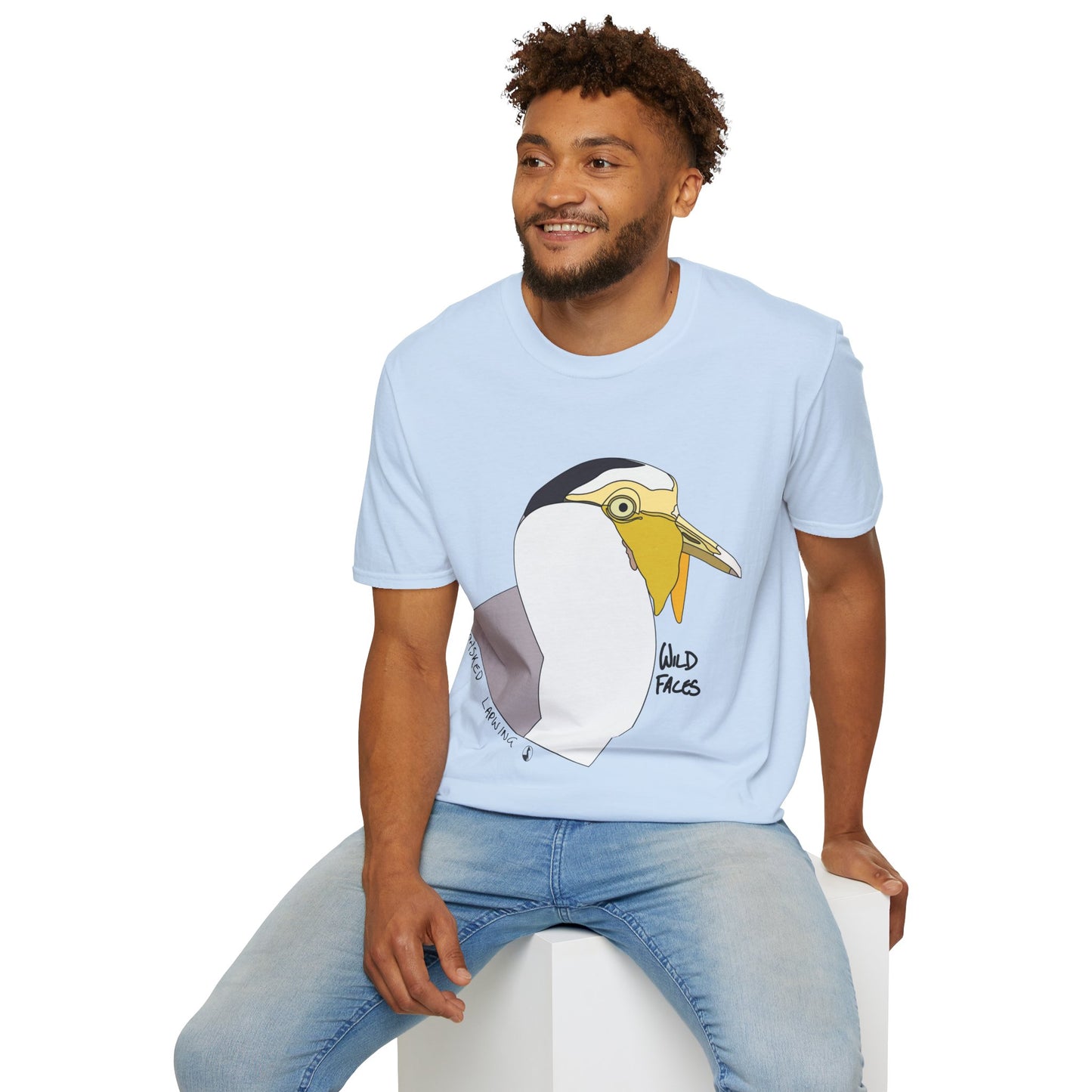 Masked Lapwing - Unisex Softstyle T-Shirt