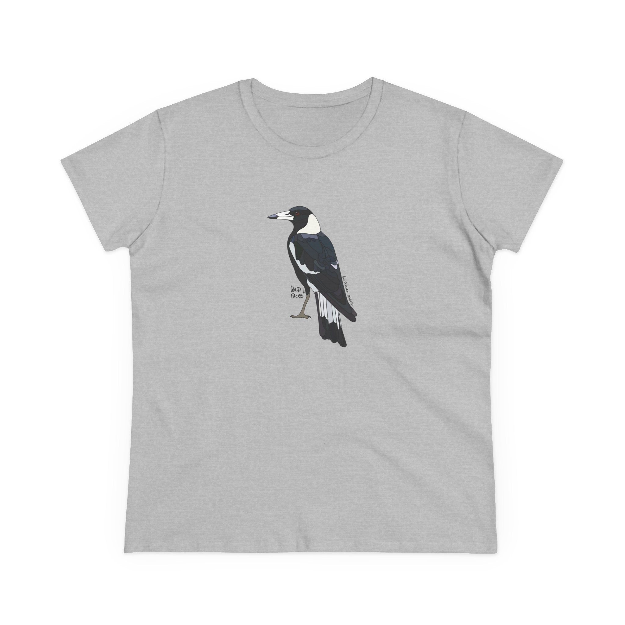 Australian Magpie - Women's Midweight Cotton Tee