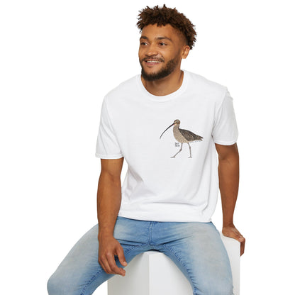 Eastern Curlew- Small design - Unisex Softstyle T-Shirt