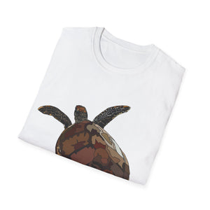 Green Turtle - Unisex Softstyle T-Shirt Printify