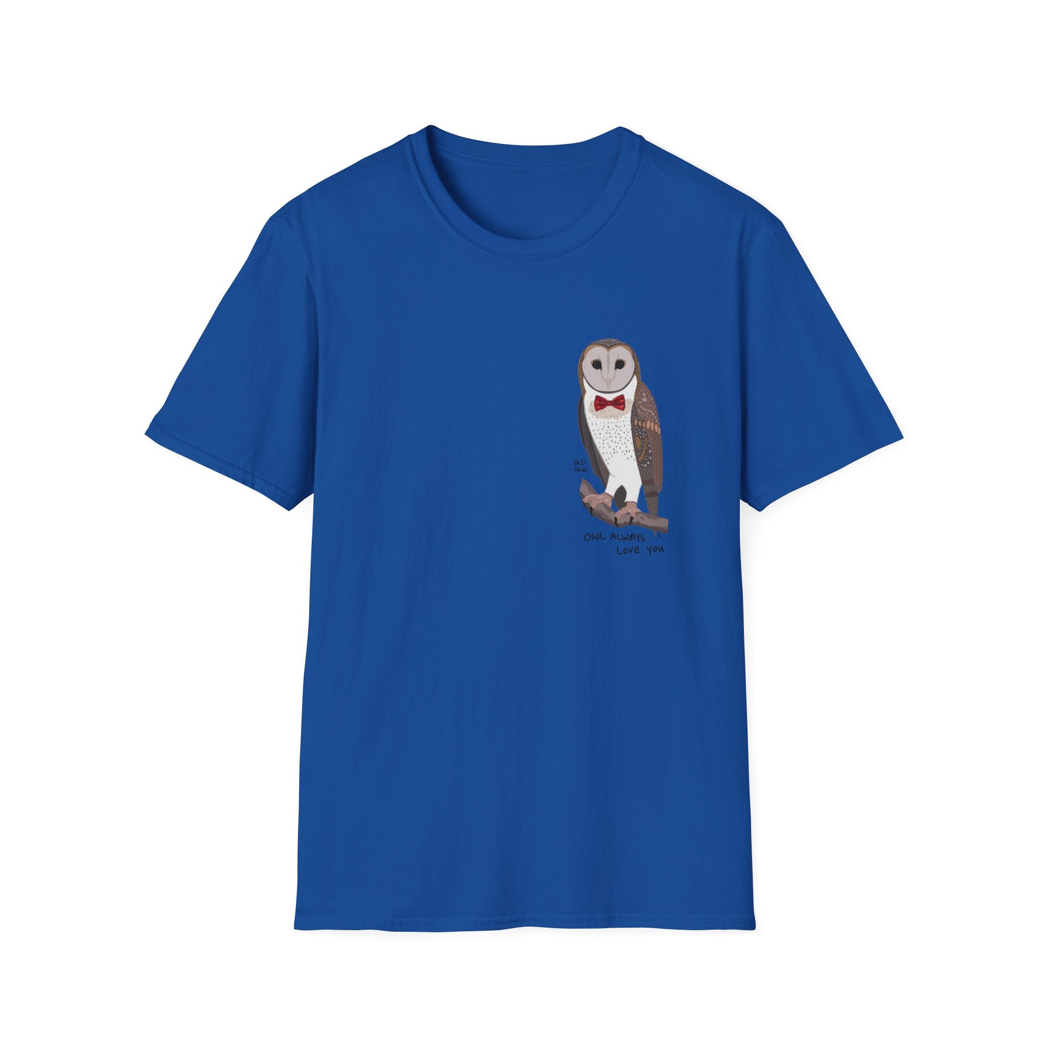 Love from... a Masked Owl - small design - Unisex Softstyle T-Shirt