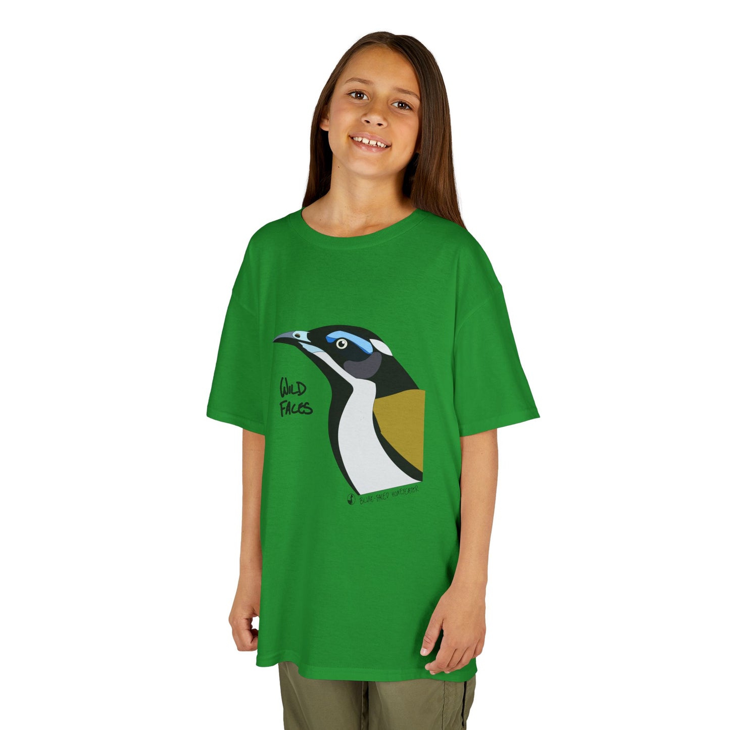 Blue-faced Honeyeater | Kids Heavy Cotton™ Tee