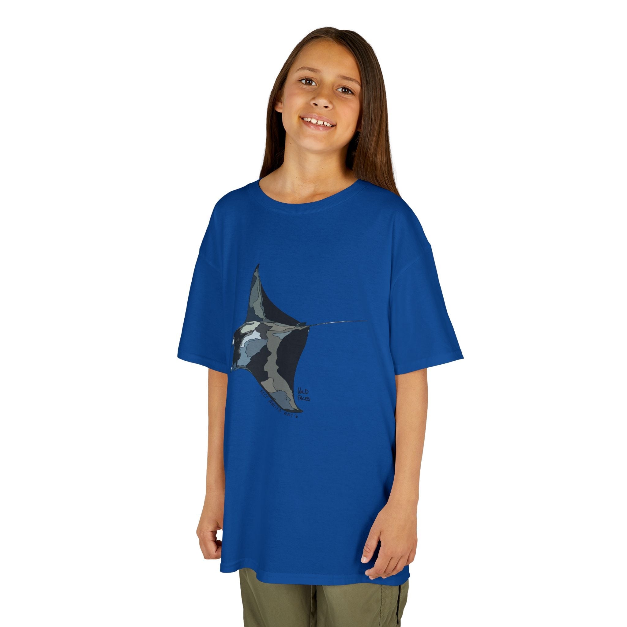 Reef Manta Ray| Kids Heavy Cotton™ Tee Printify
