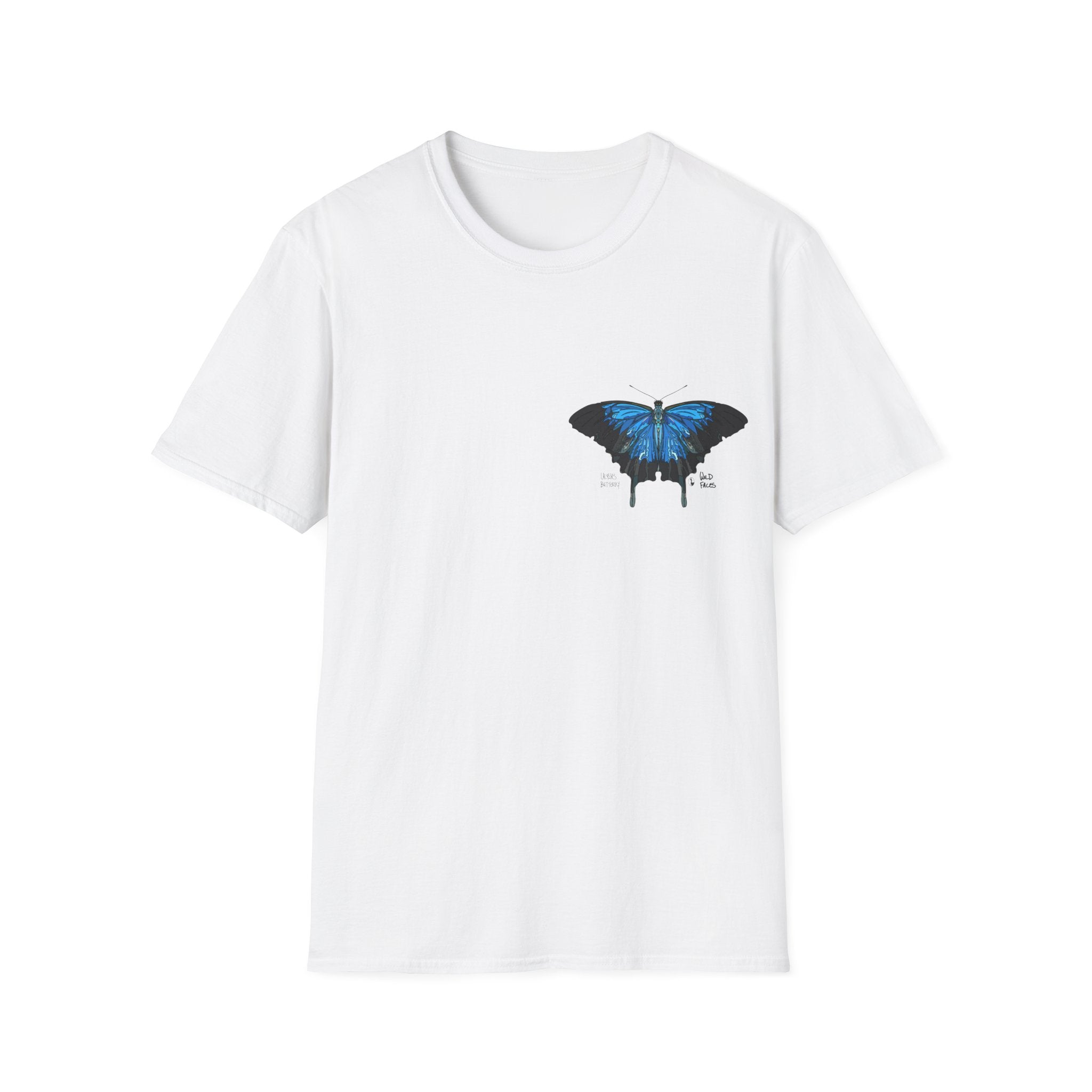 Ulysses Butterfly - Small design - Unisex Softstyle T-Shirt
