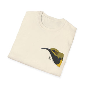 Olive-backed Sunbird - Small design - Unisex Softstyle T-Shirt Printify